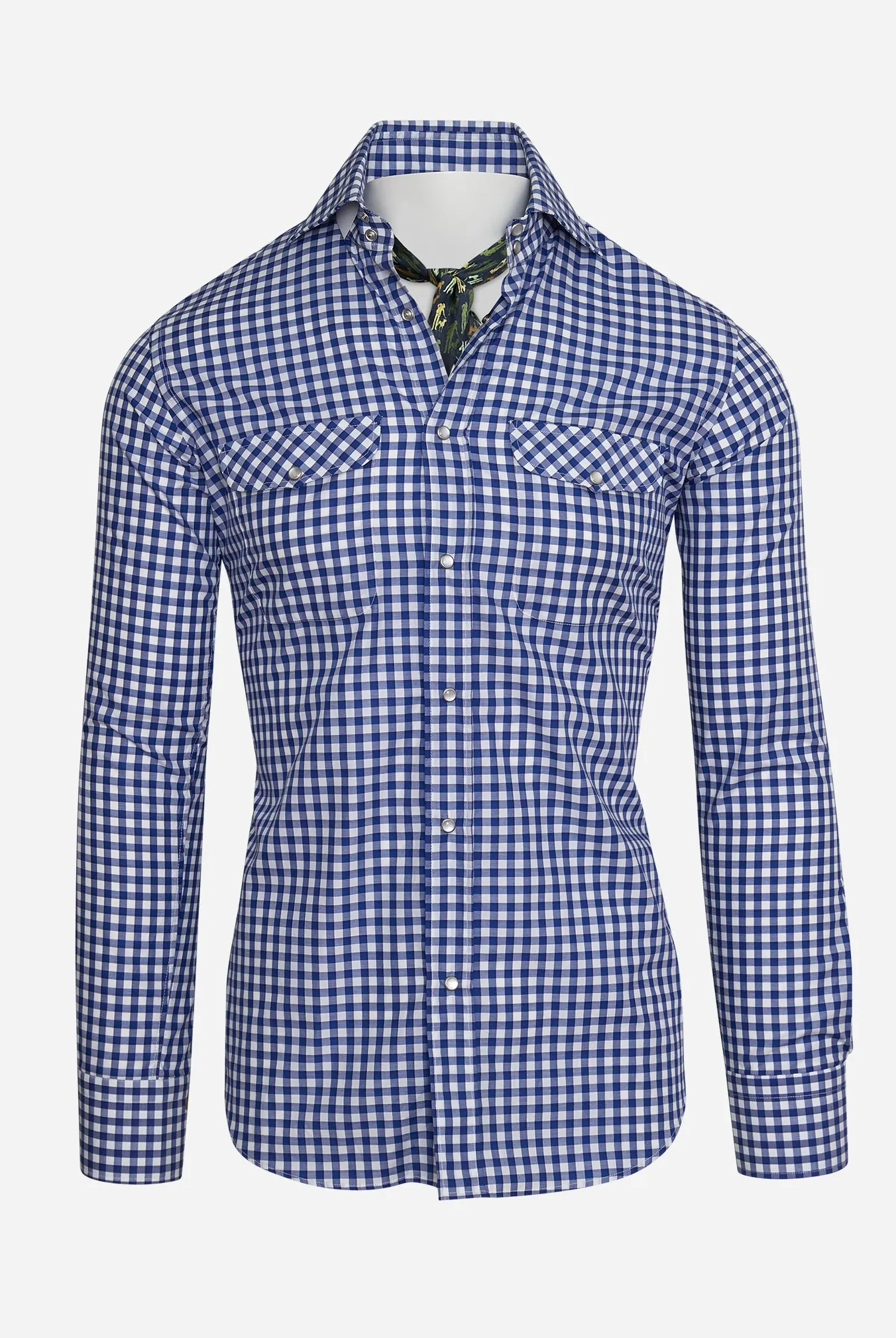 Kacey Shirt in Blue Buffalo Check,Men