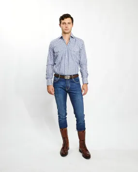 Kacey Shirt in Blue Buffalo Check,Men