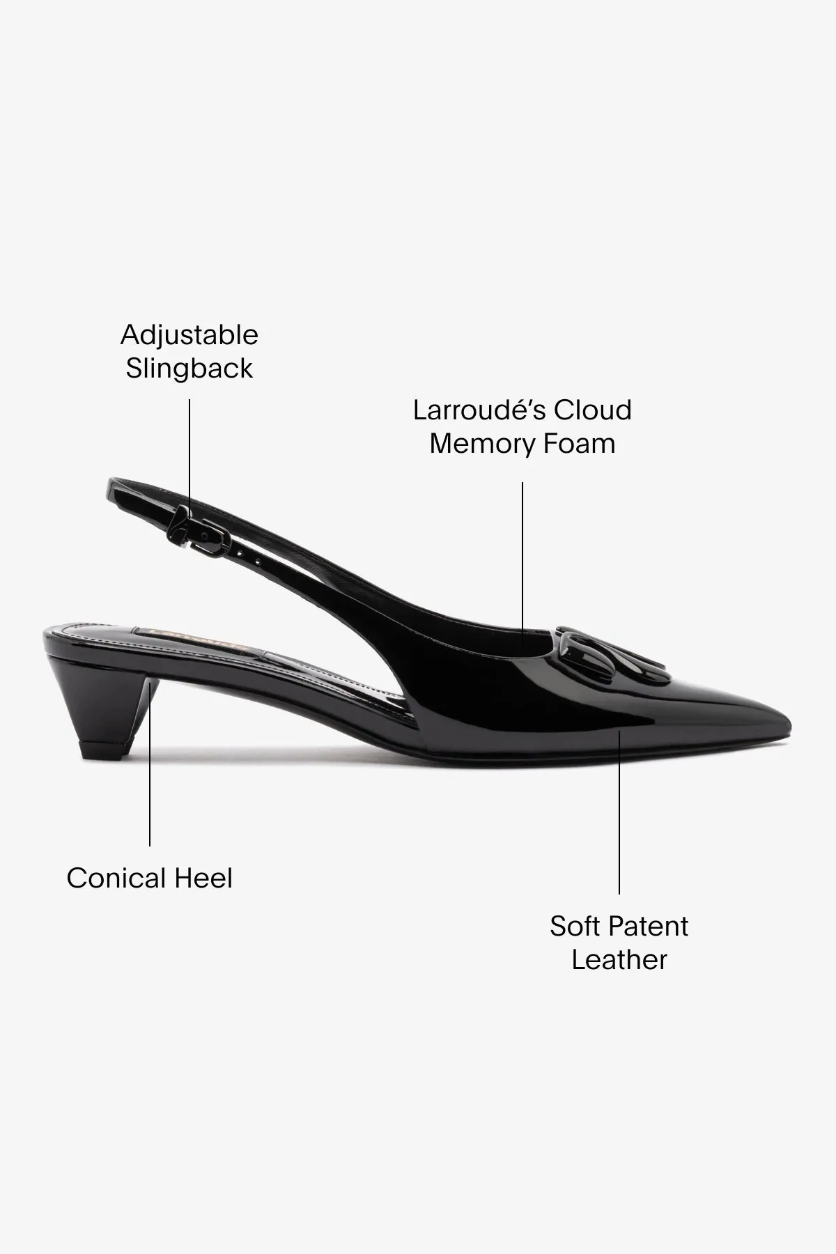 Kaitlan LL Low Pump In Black Patent Leather,Women Heel