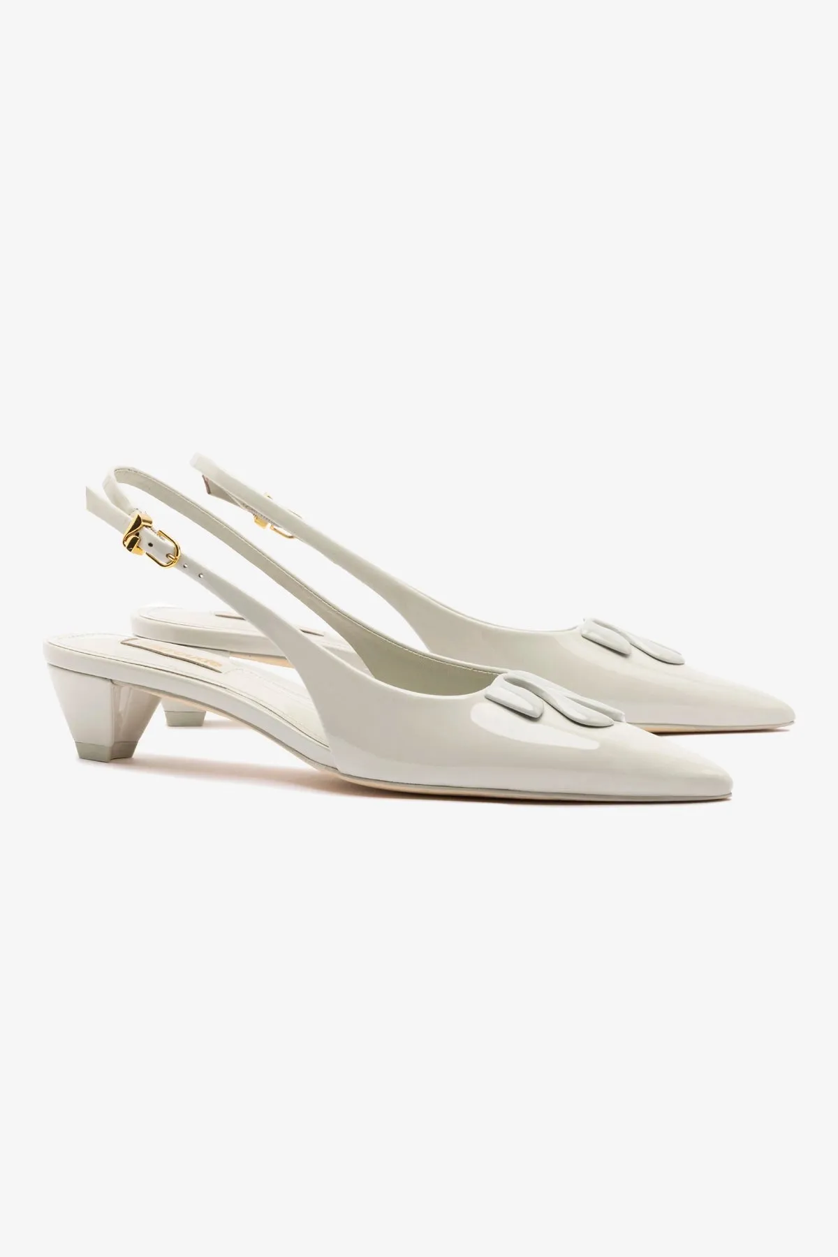 Kaitlan LL Low Pump In Gray Patent Leather,Women Heel
