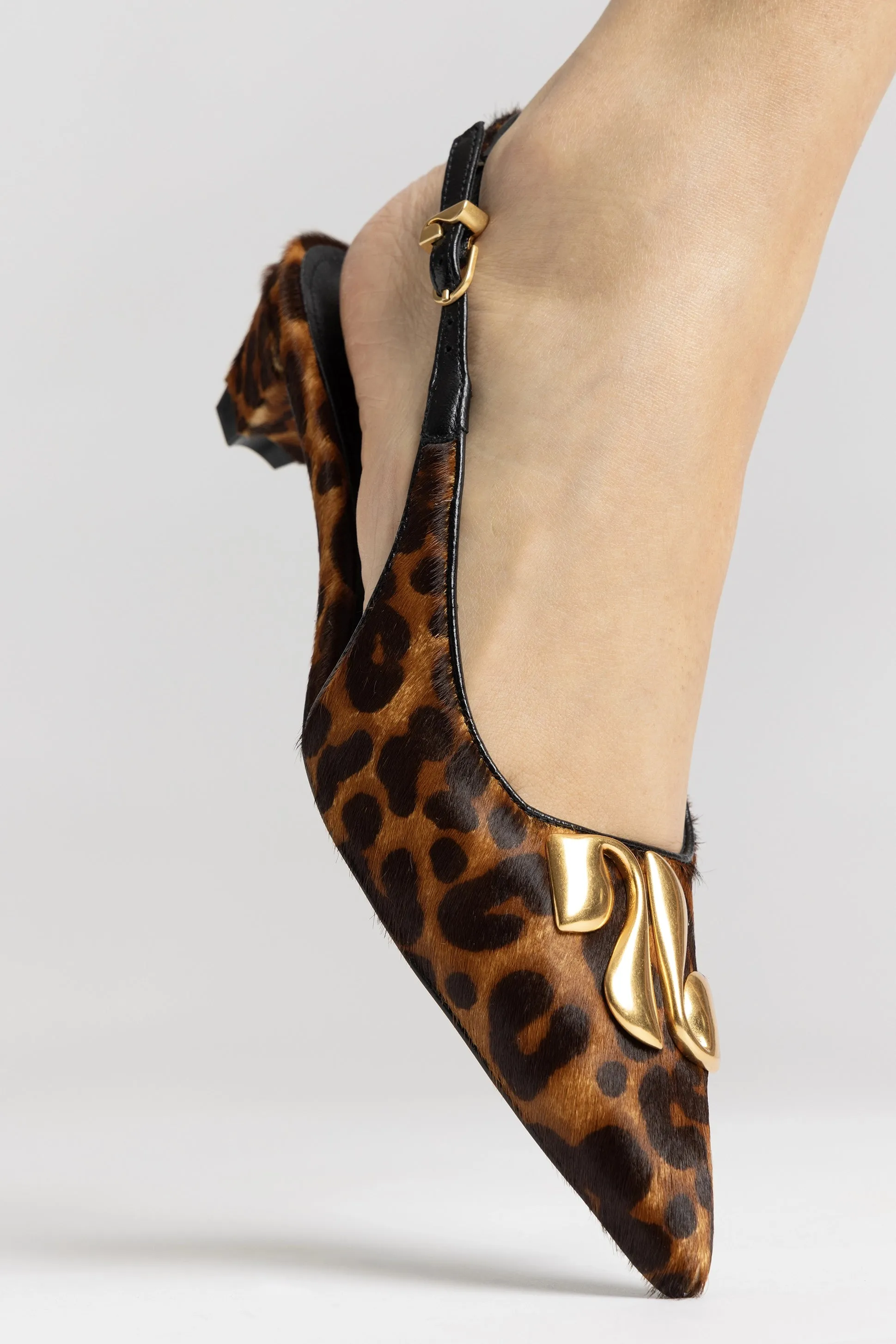 Kaitlan LL Low Pump In Leopard Print Calf Hair,Women Heel
