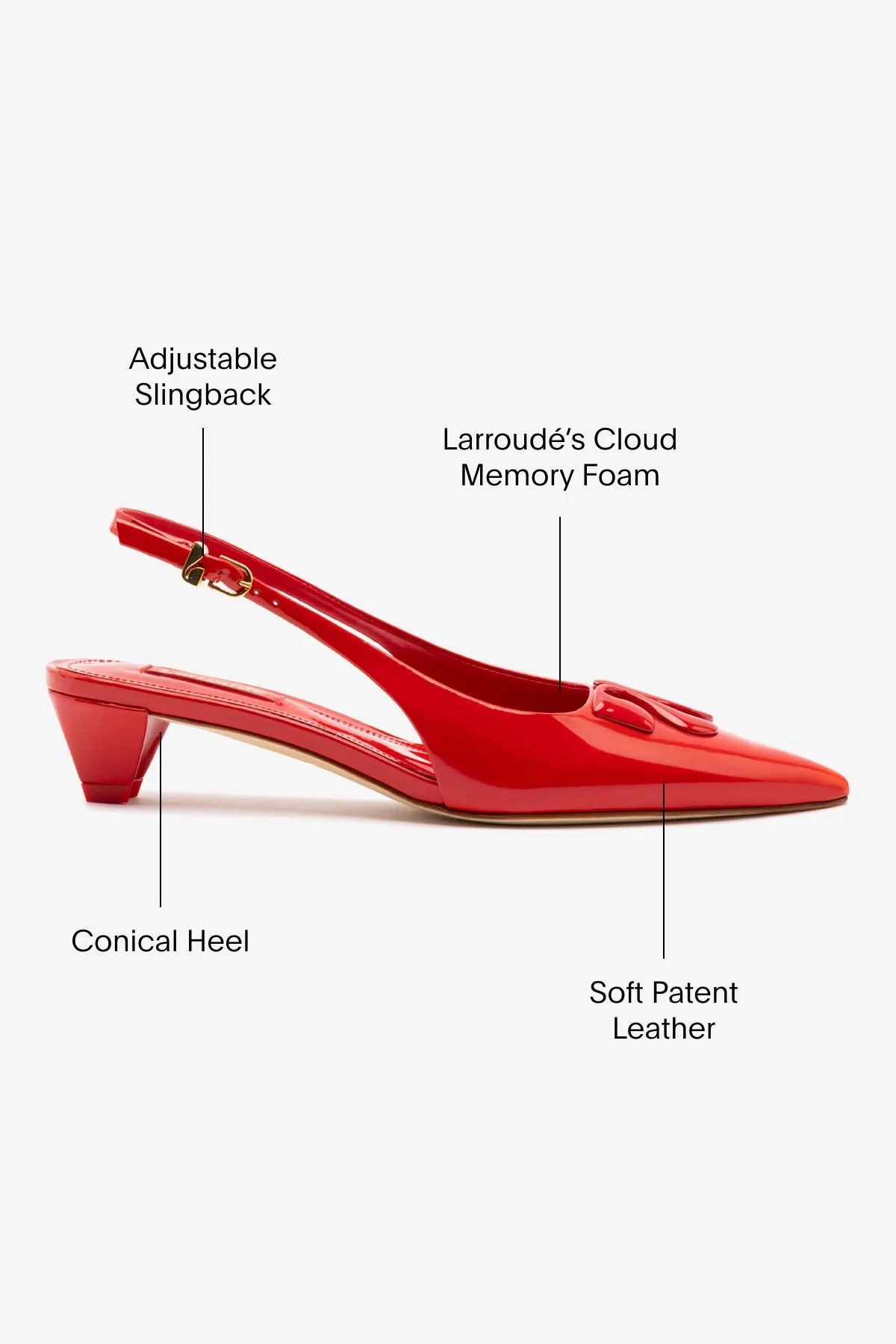 Kaitlan LL Low Pump In Scarlet Patent Leather,Women Heel