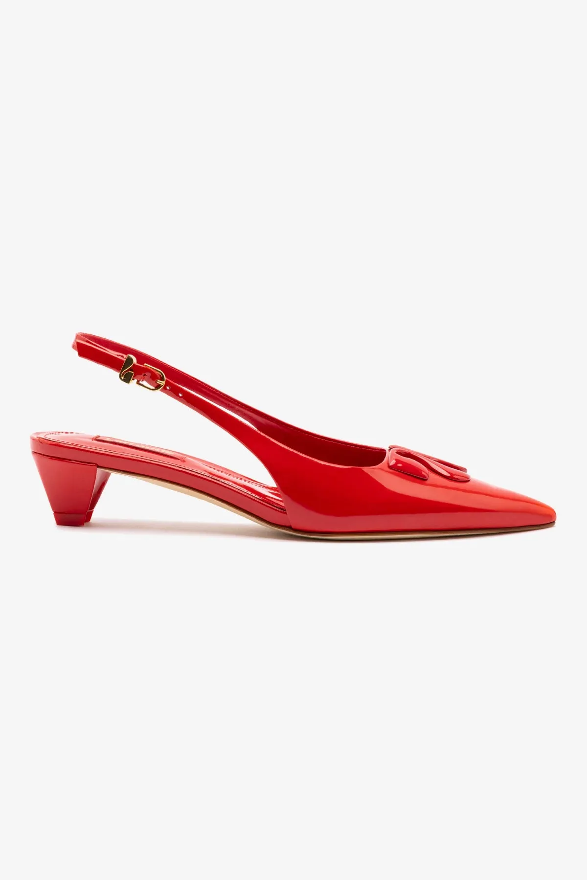 Kaitlan LL Low Pump In Scarlet Patent Leather,Women Heel
