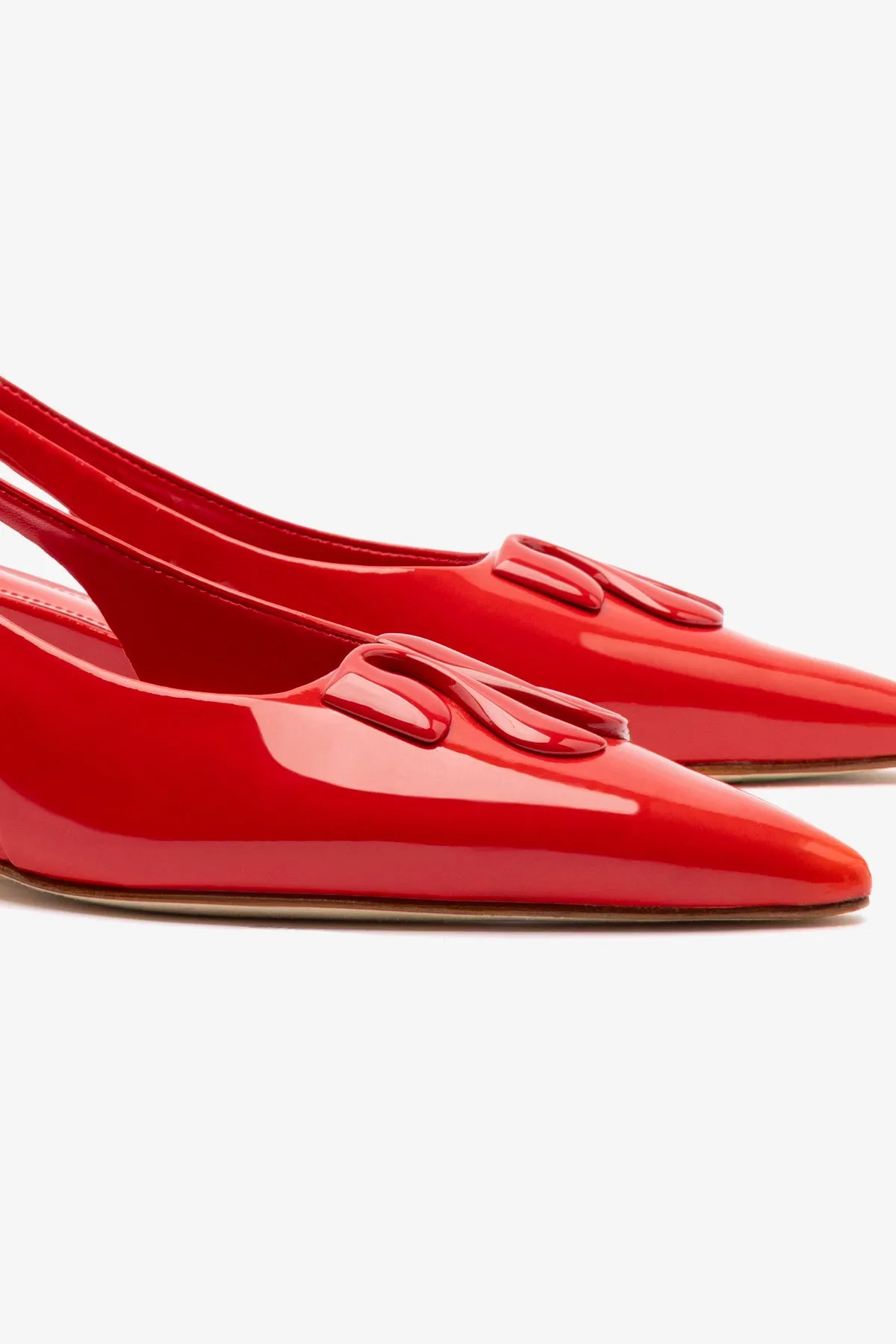 Kaitlan LL Low Pump In Scarlet Patent Leather,Women Heel