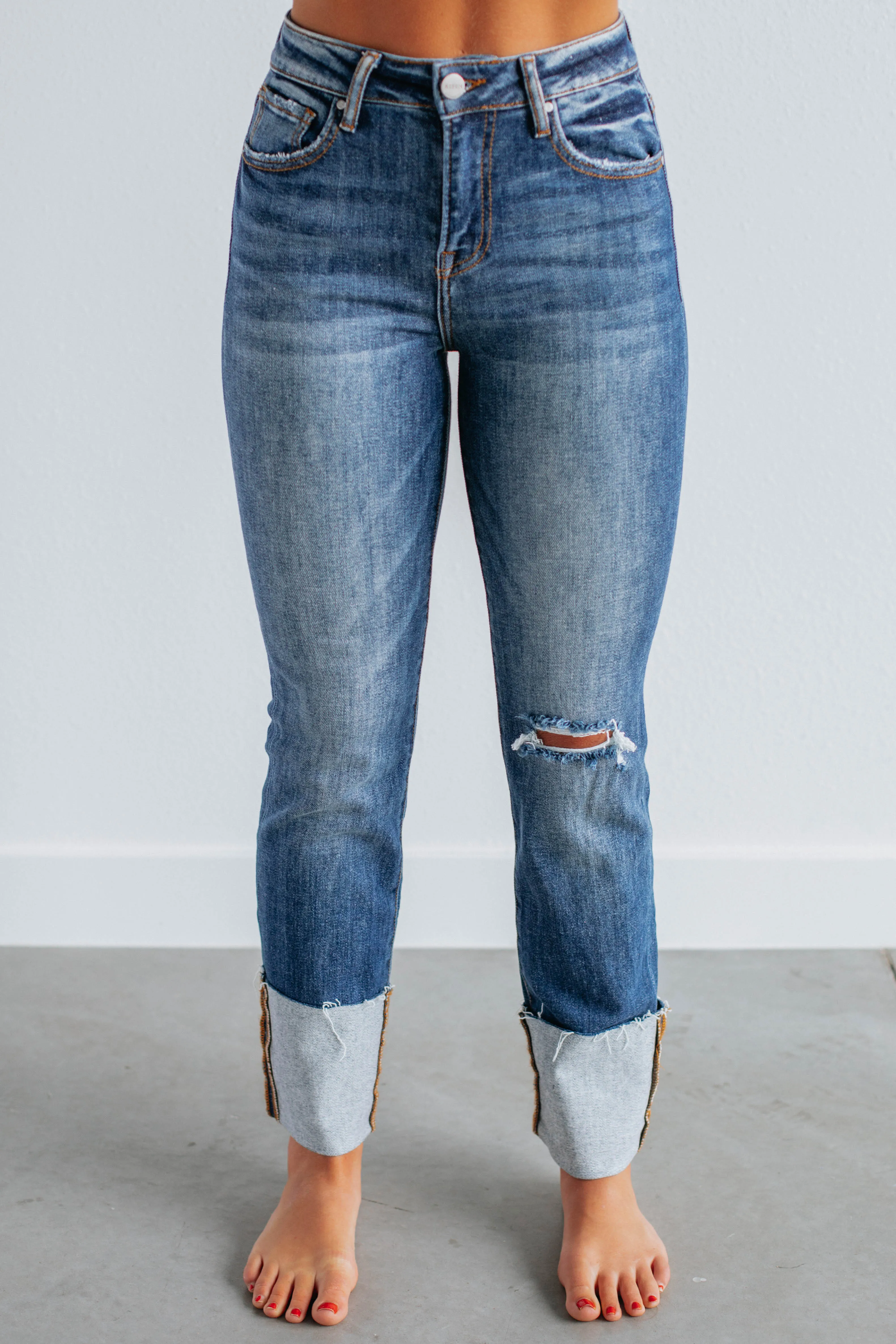 Kalen Risen Jeans - Dark Wash,Jeans Women