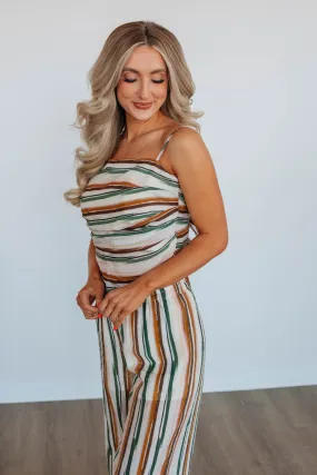 Karey Striped Tank,Women Tank