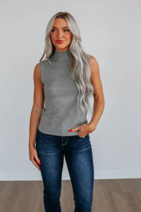 Kaslyn Knit Tank - Heather Grey,Women Tank