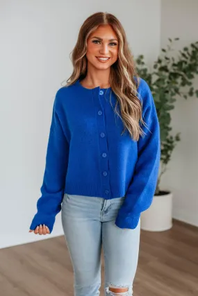 Kassi Cardigan - Royal Blue,Women Sweater