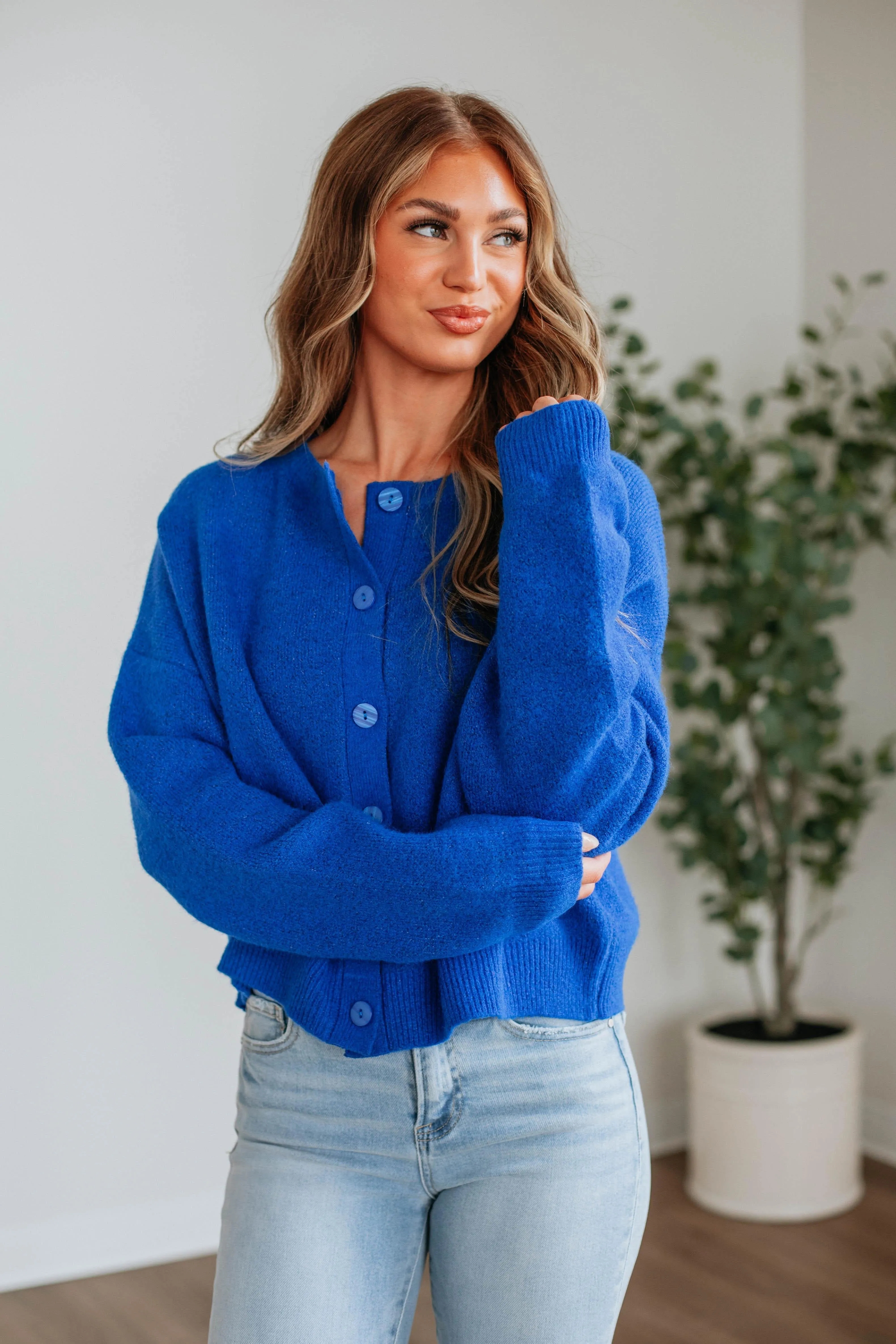 Kassi Cardigan - Royal Blue,Women Sweater