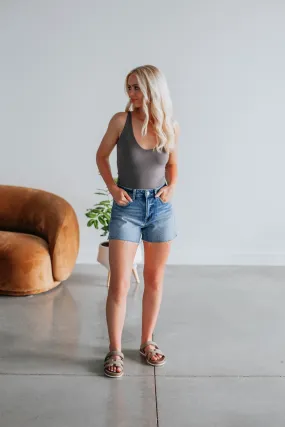 Keep In Control Tank - Charcoal,Women Tank
