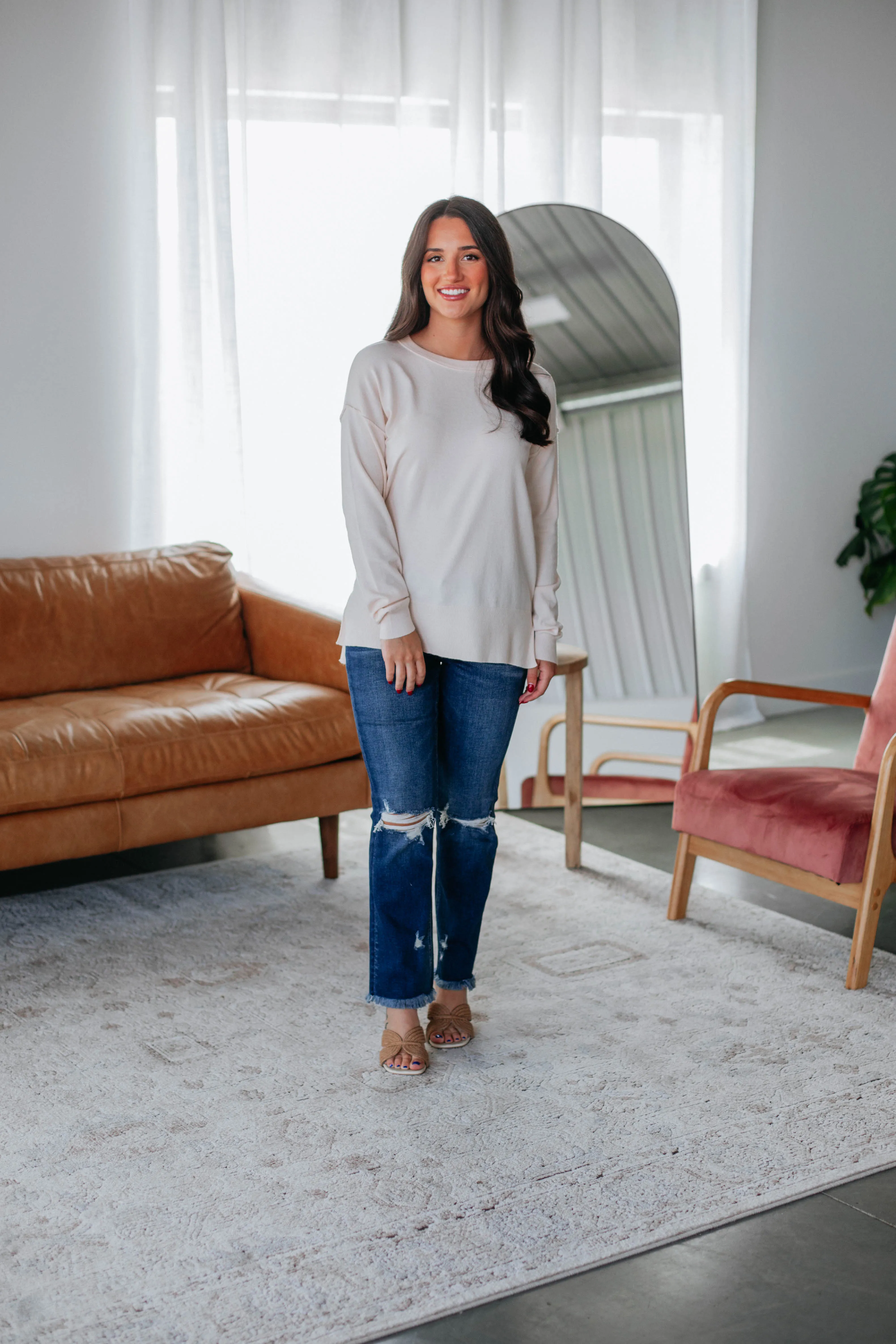Kiersten Sweater - Cream,Women Sweater