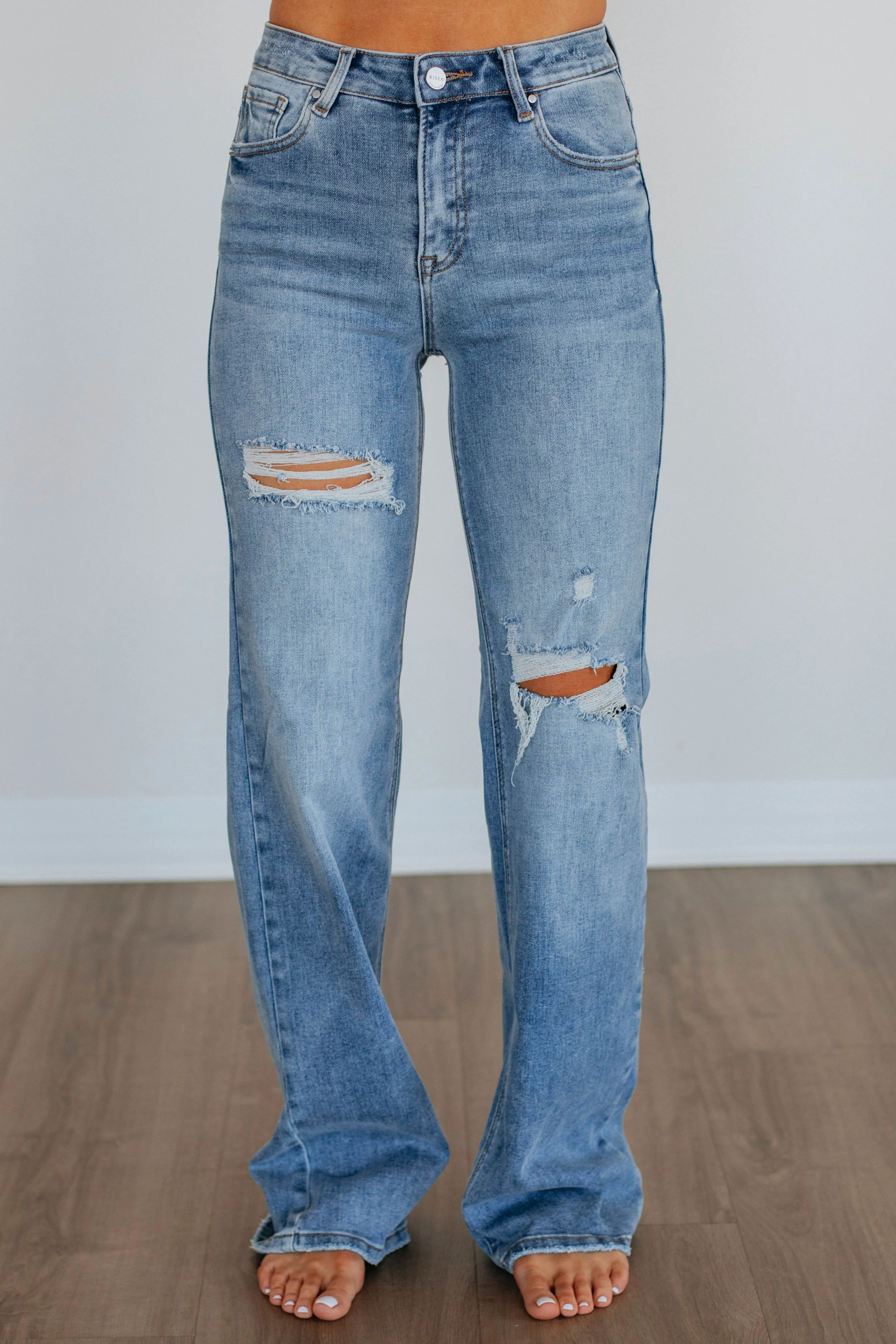 Kinsley Risen Jeans - Medium Wash,Jeans Women