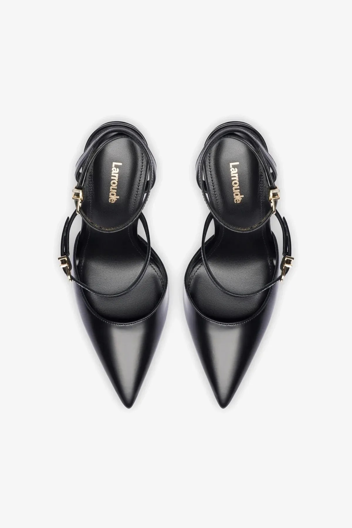 Kris Pump In Black Leather,Women Heel