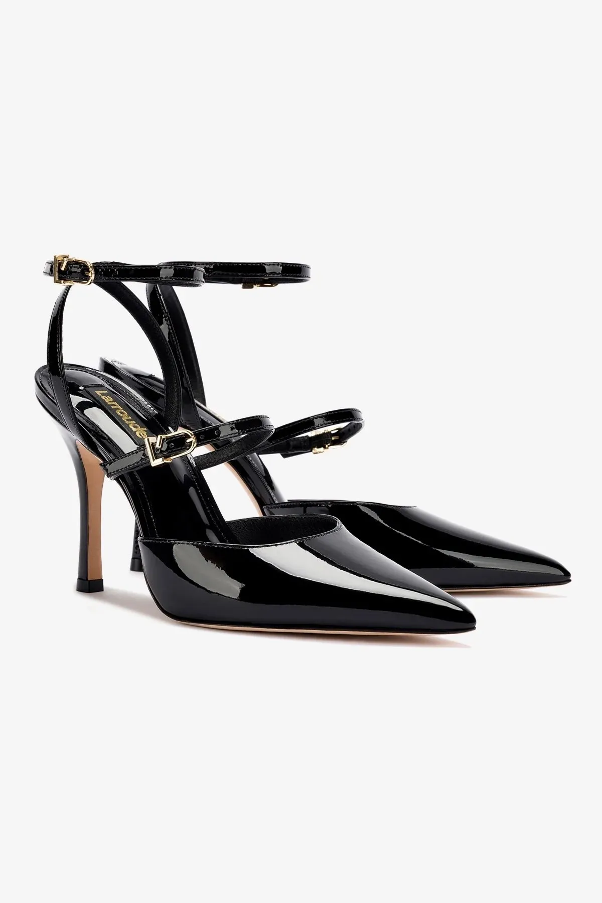 Kris Pump In Black Patent Leather,Women Heel