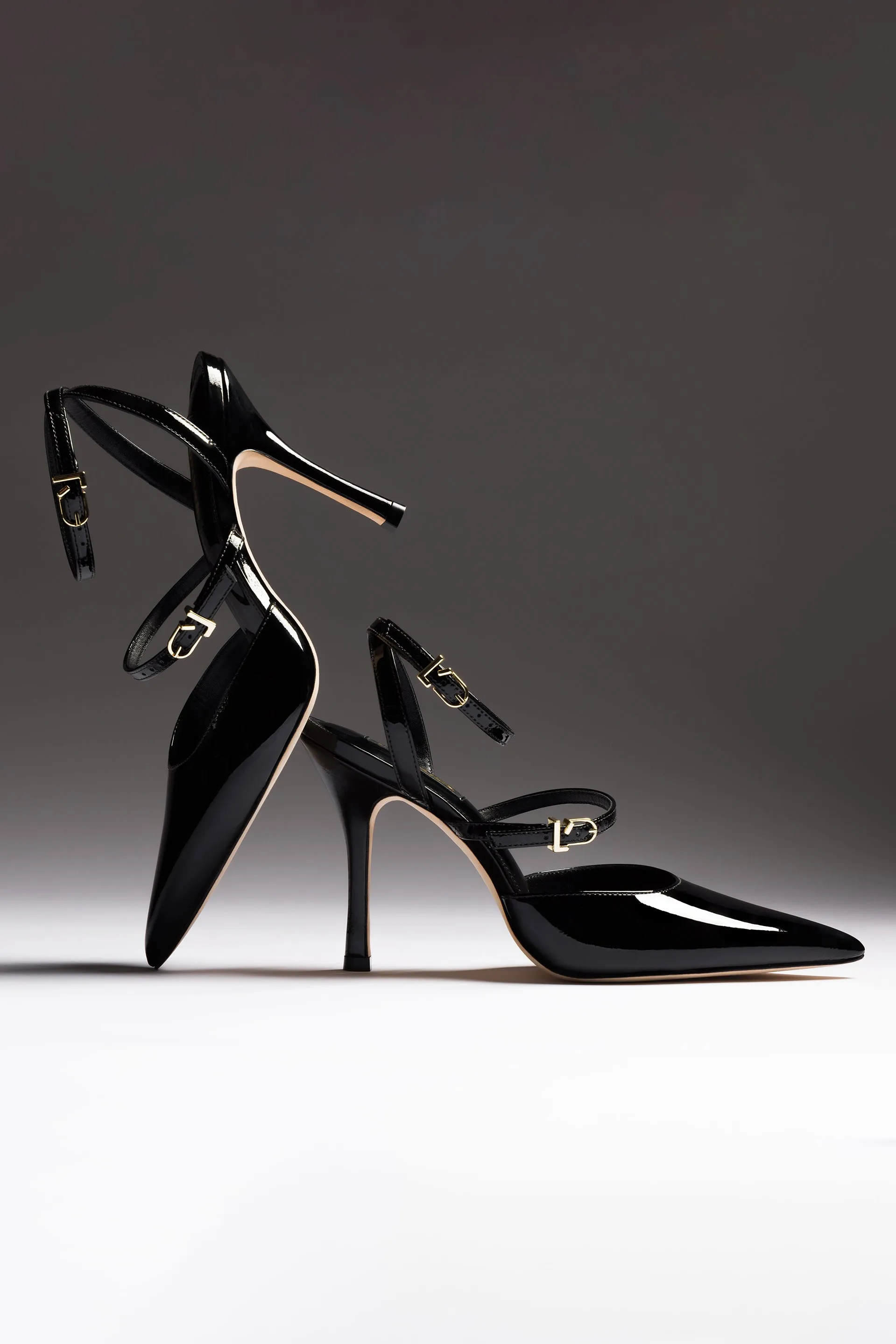 Kris Pump In Black Patent Leather,Women Heel