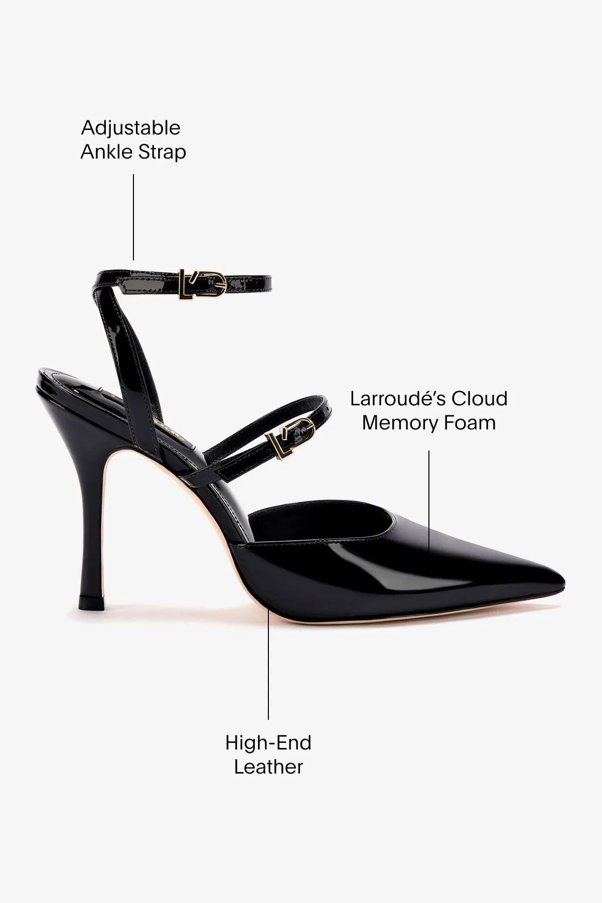 Kris Pump In Black Patent Leather,Women Heel