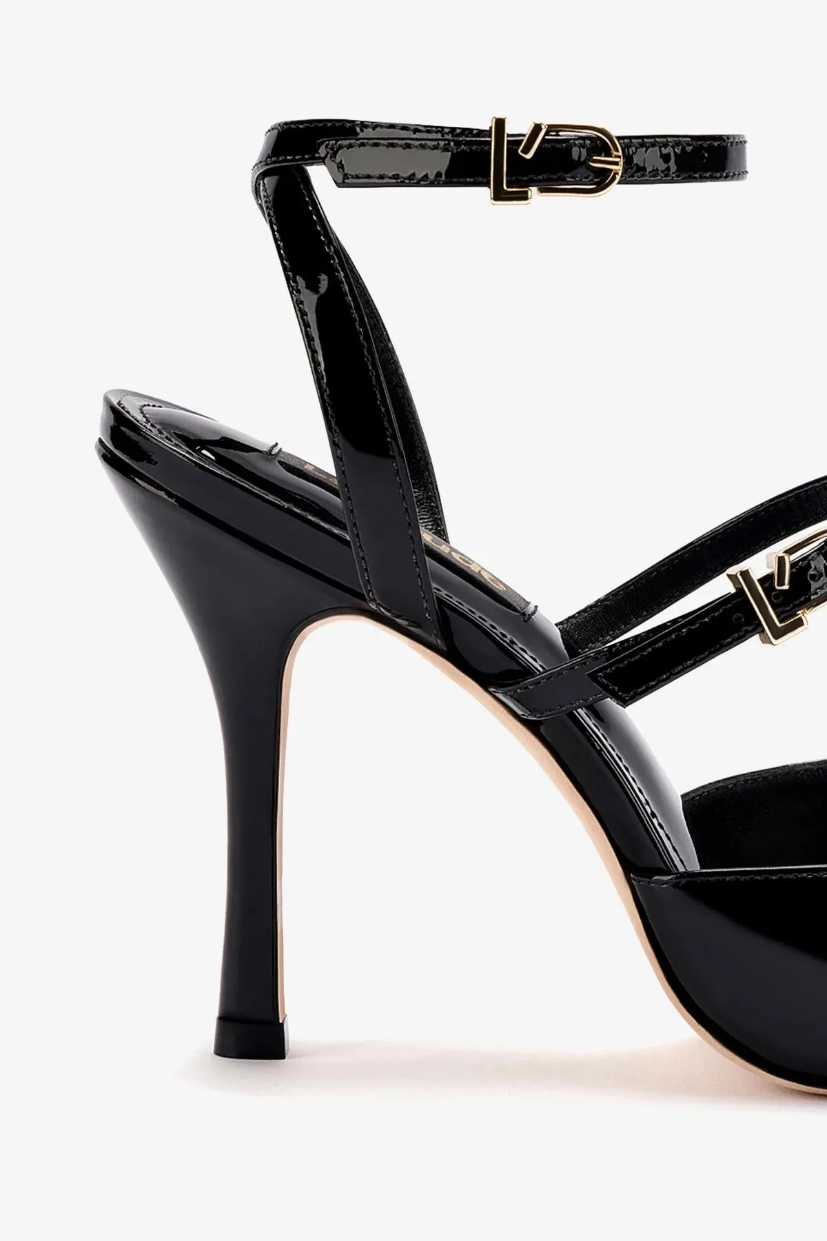 Kris Pump In Black Patent Leather,Women Heel