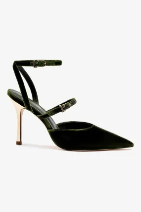 Kris Pump In Bosco Velvet,Women Heel