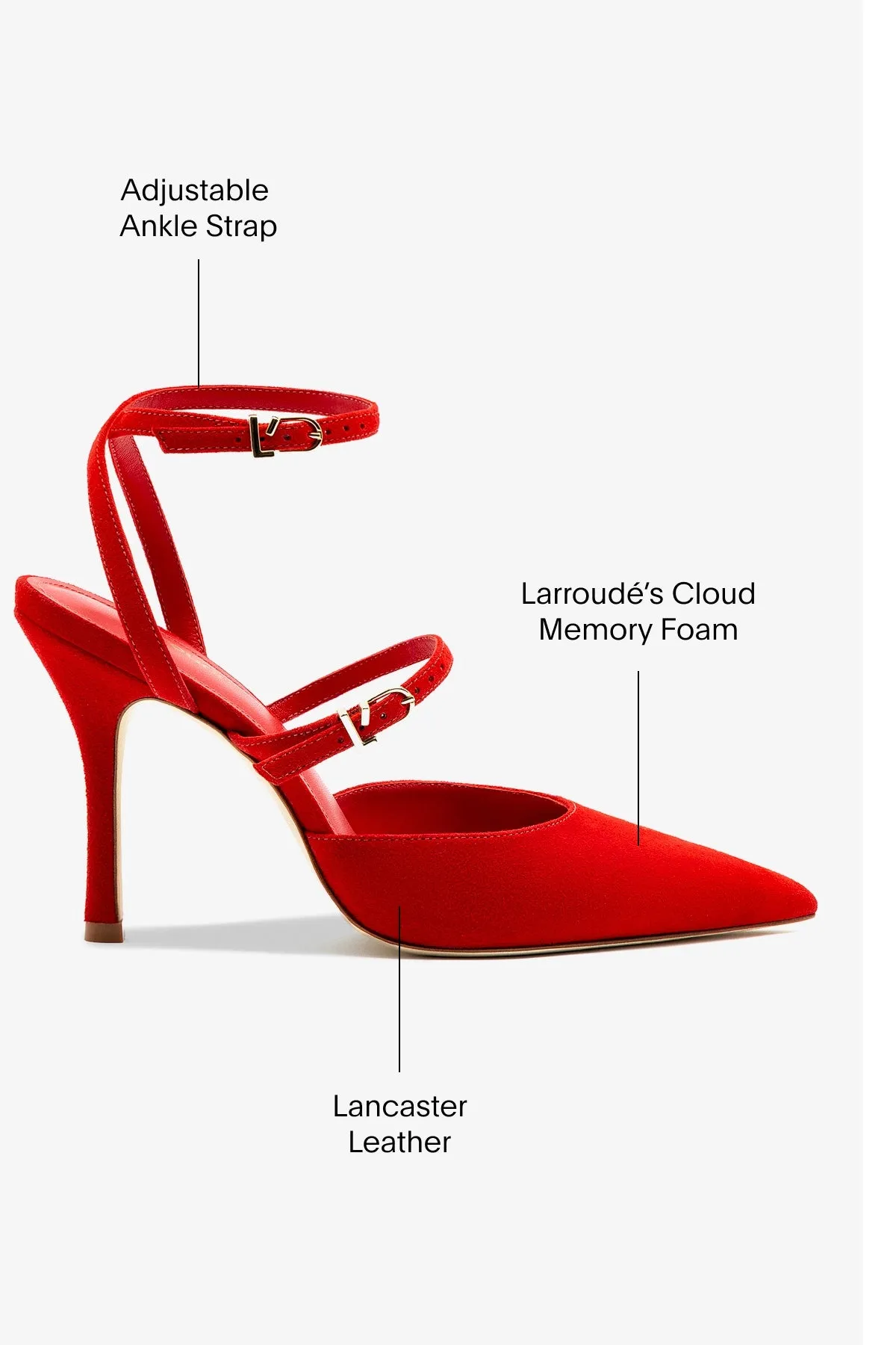 Kris Pump In Scarlet Suede,Women Heel