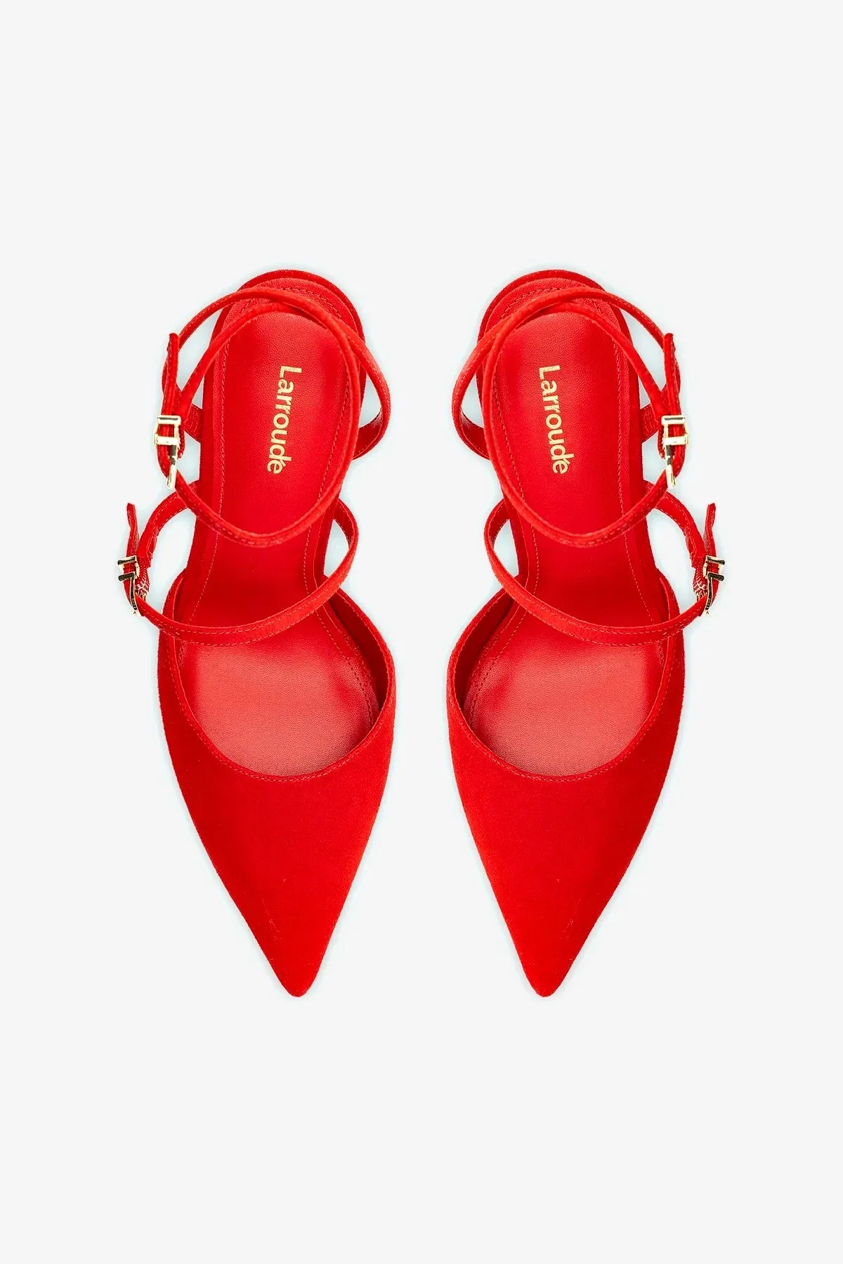 Kris Pump In Scarlet Suede,Women Heel