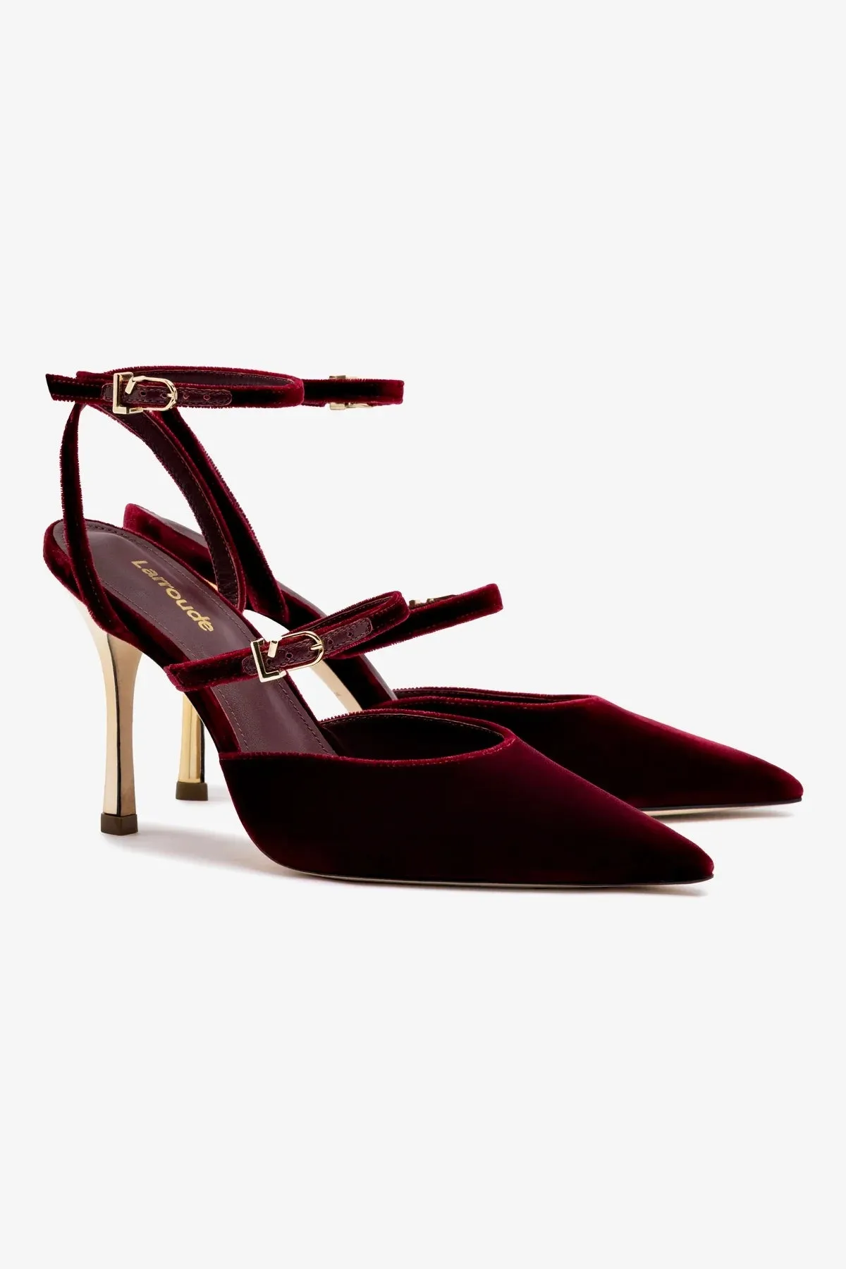Kris Pump In Wine Velvet,Women Heel