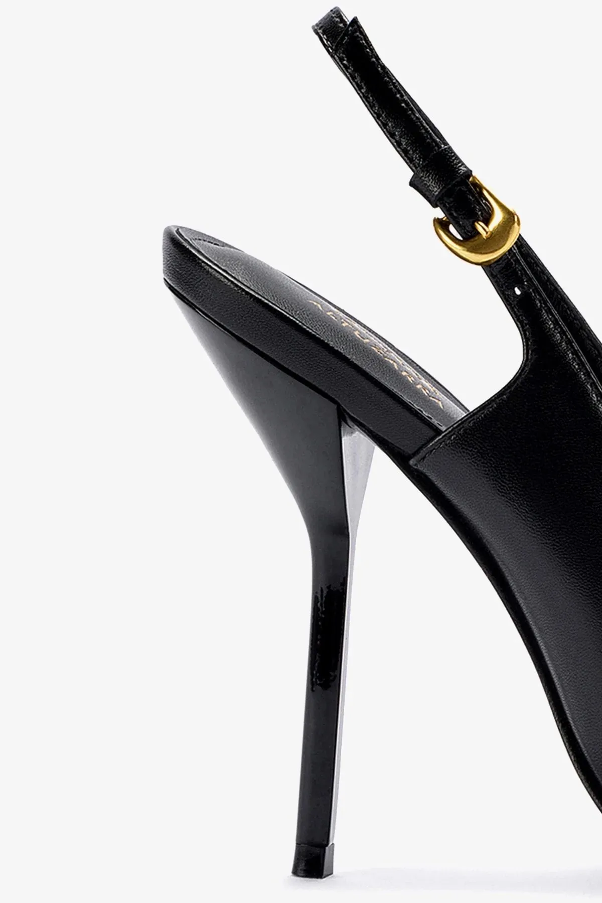 Larroud?? x Altuzarra Pump In Black Leather,Women Heel