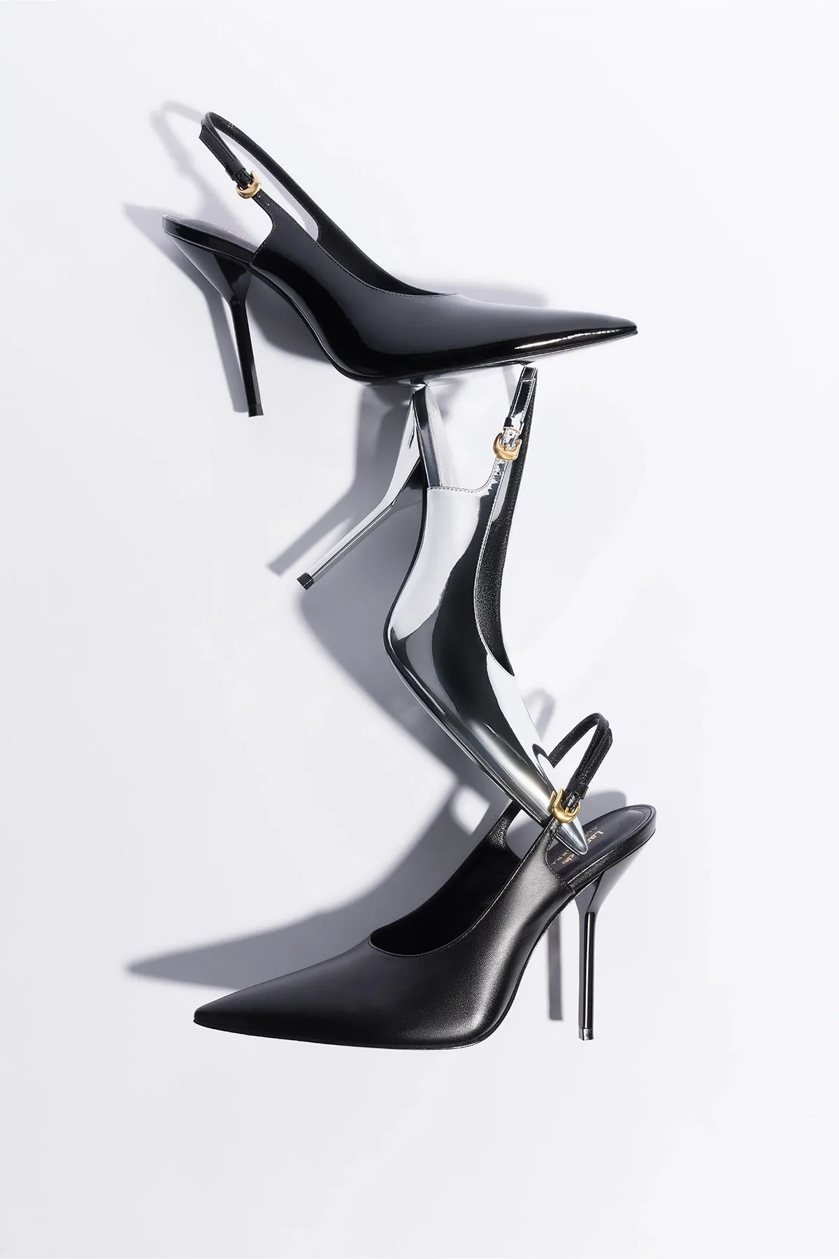 Larroud?? x Altuzarra Pump In Black Leather,Women Heel