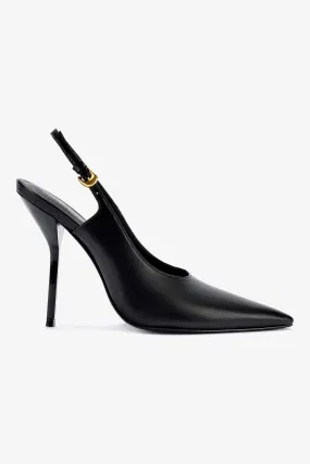 Larroud?? x Altuzarra Pump In Black Leather,Women Heel
