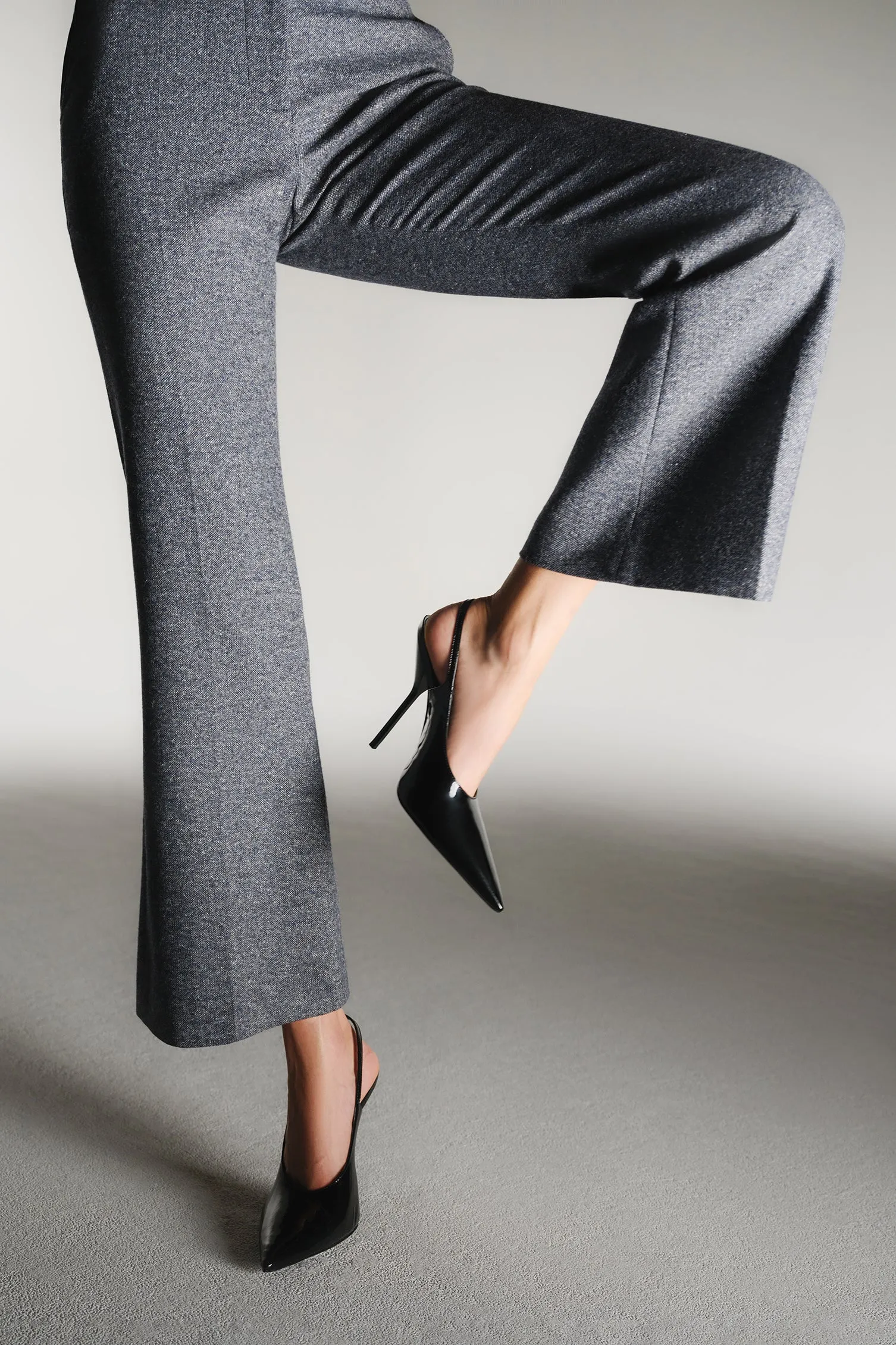 Larroud?? x Altuzarra Pump In Black Patent Leather,Women Heel