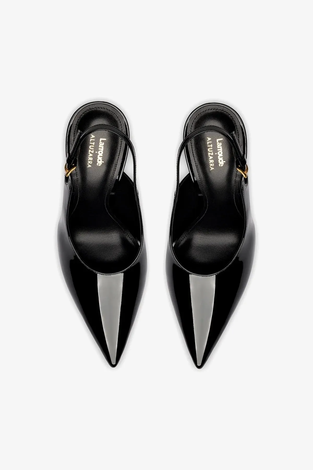 Larroud?? x Altuzarra Pump In Black Patent Leather,Women Heel
