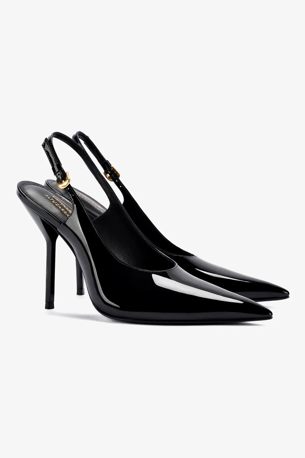 Larroud?? x Altuzarra Pump In Black Patent Leather,Women Heel