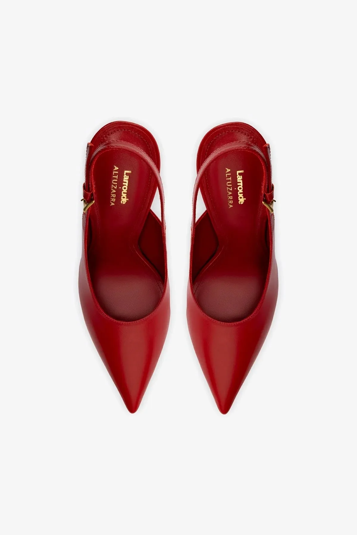 Larroud?? x Altuzarra Pump In Blood Red Leather,Women Heel