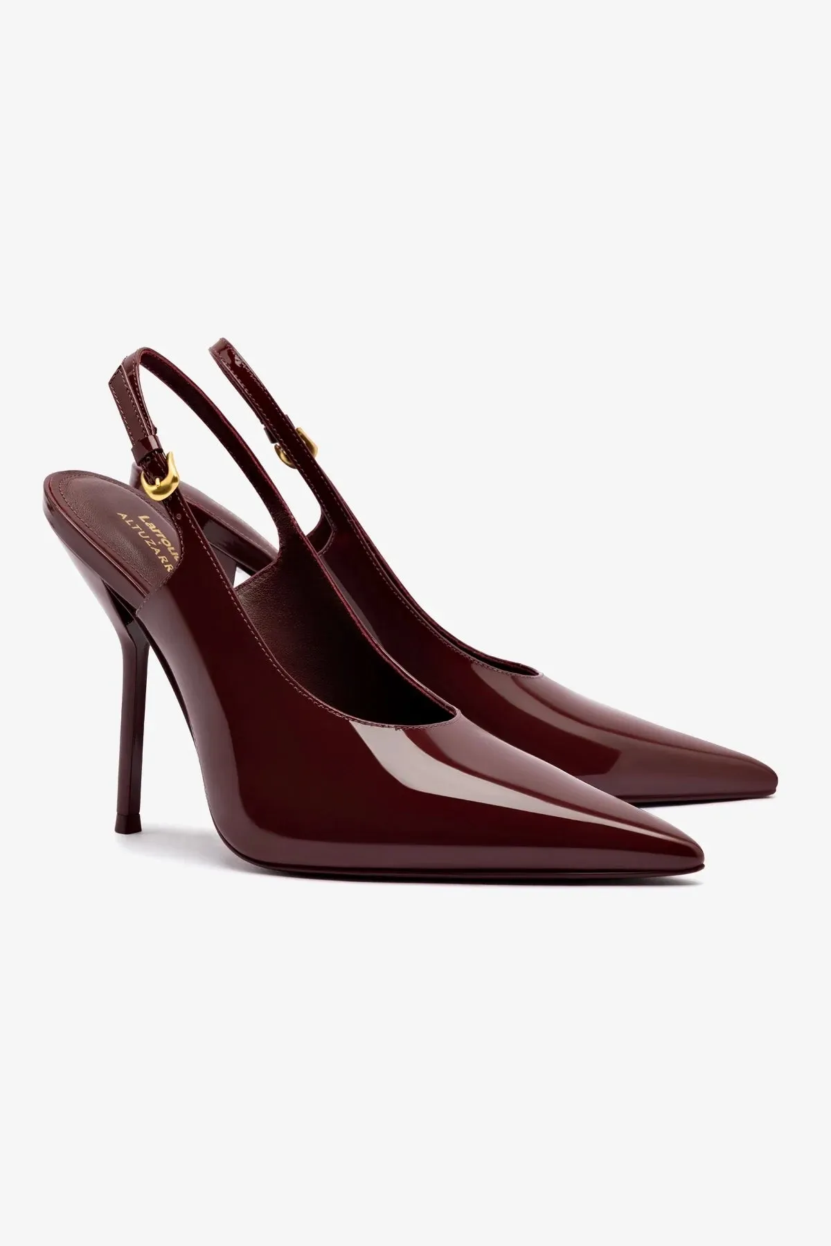 Larroud?? x Altuzarra Pump In Burgundy Patent Leather,Women Heel