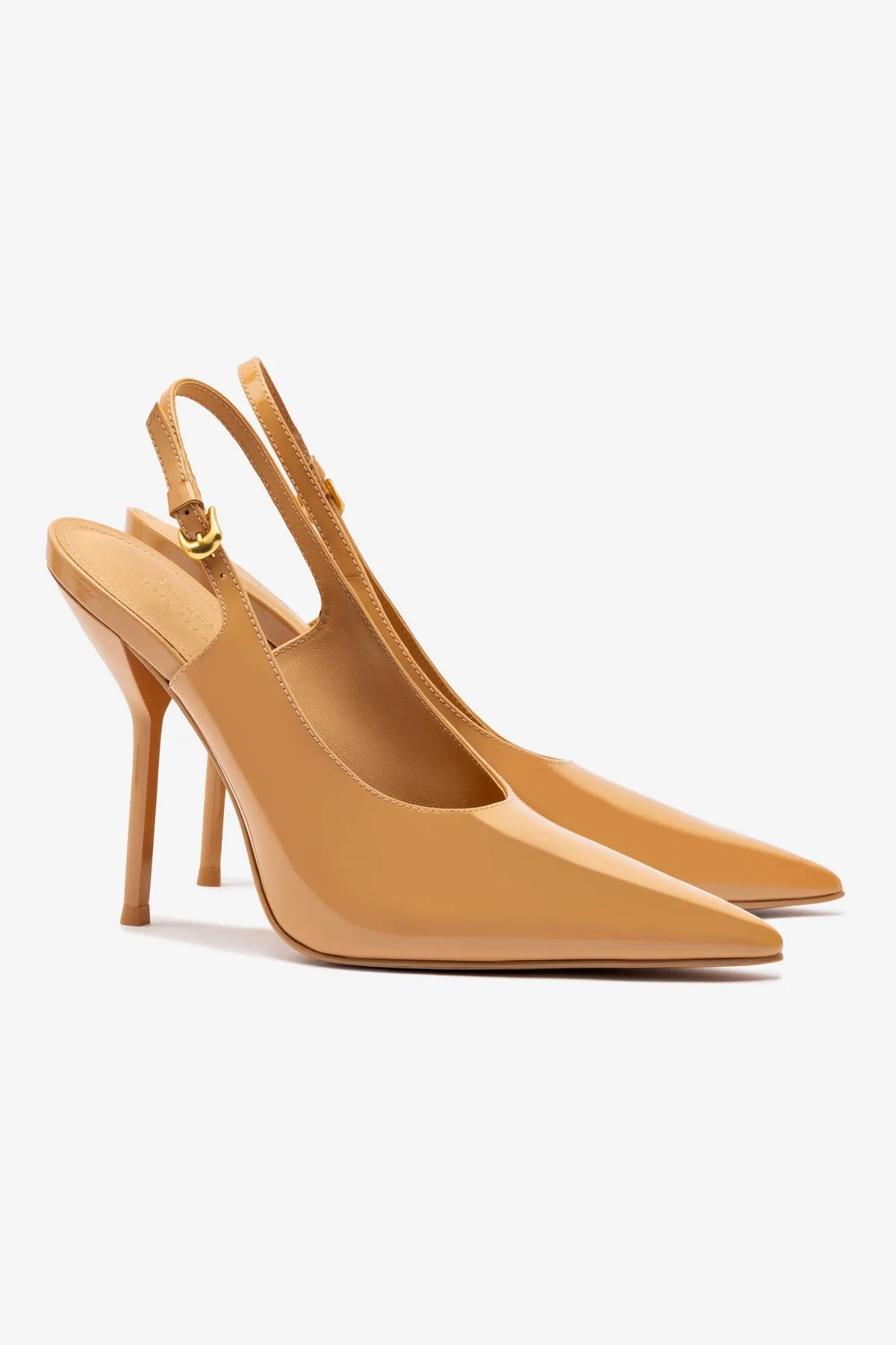 Larroud?? x Altuzarra Pump In Tan Patent Leather,Women Heel