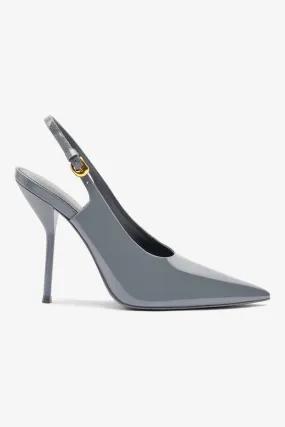 Larroud?? x Altuzarra Pump In Titanium Patent Leather,Women Heel
