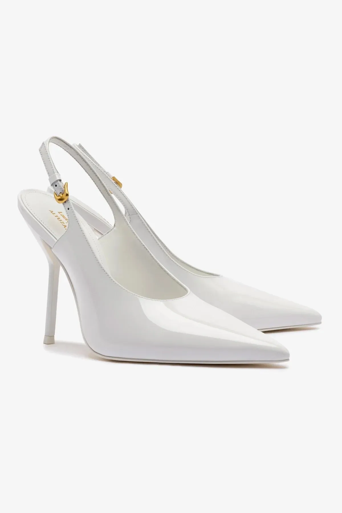 Larroud?? x Altuzarra Pump In White Patent Leather,Women Heel