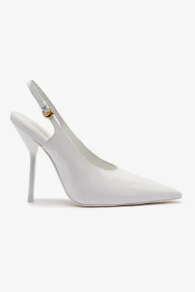 Larroud?? x Altuzarra Pump In White Patent Leather,Women Heel