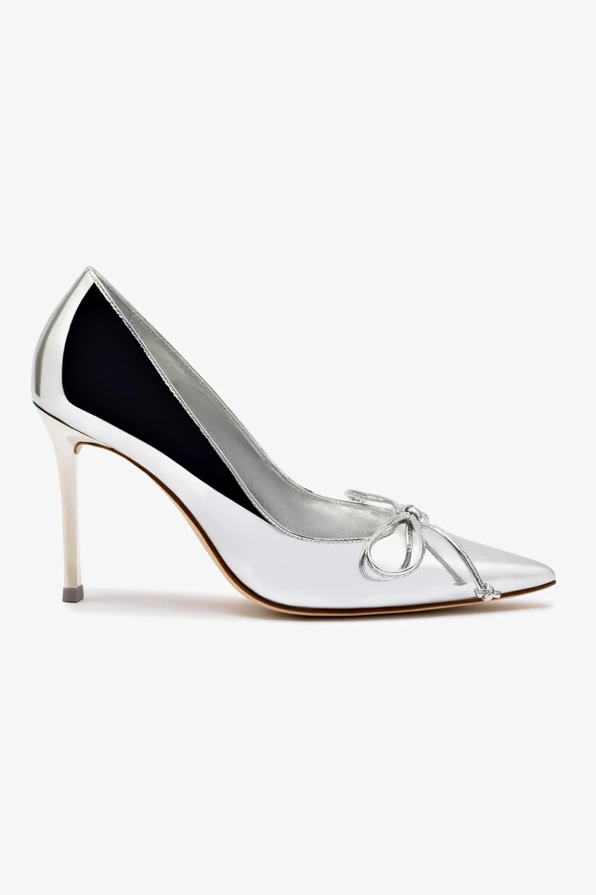 Linda Pump In Silver Specchio,Women Heel