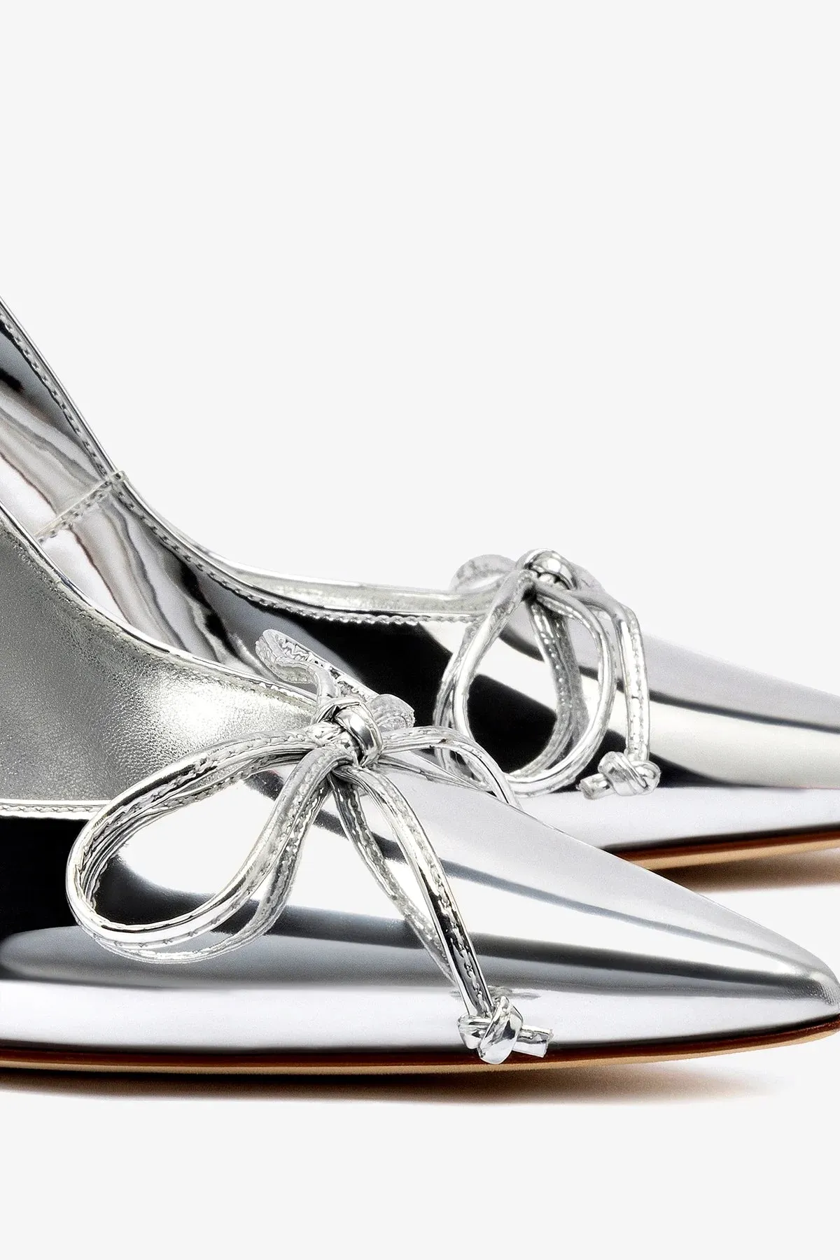 Linda Pump In Silver Specchio,Women Heel