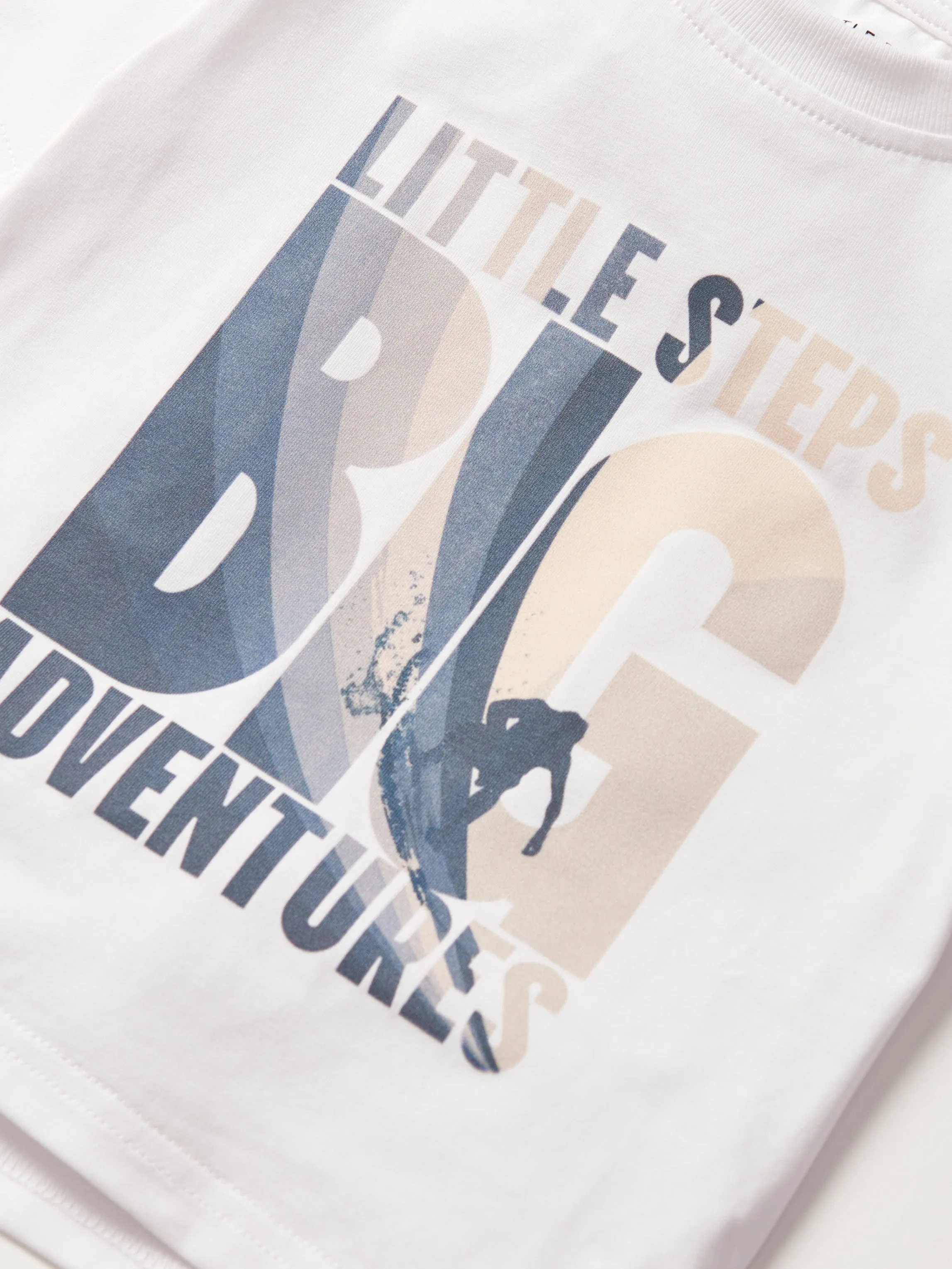 Little Steps, Big Adventures Waves Tee,Kids