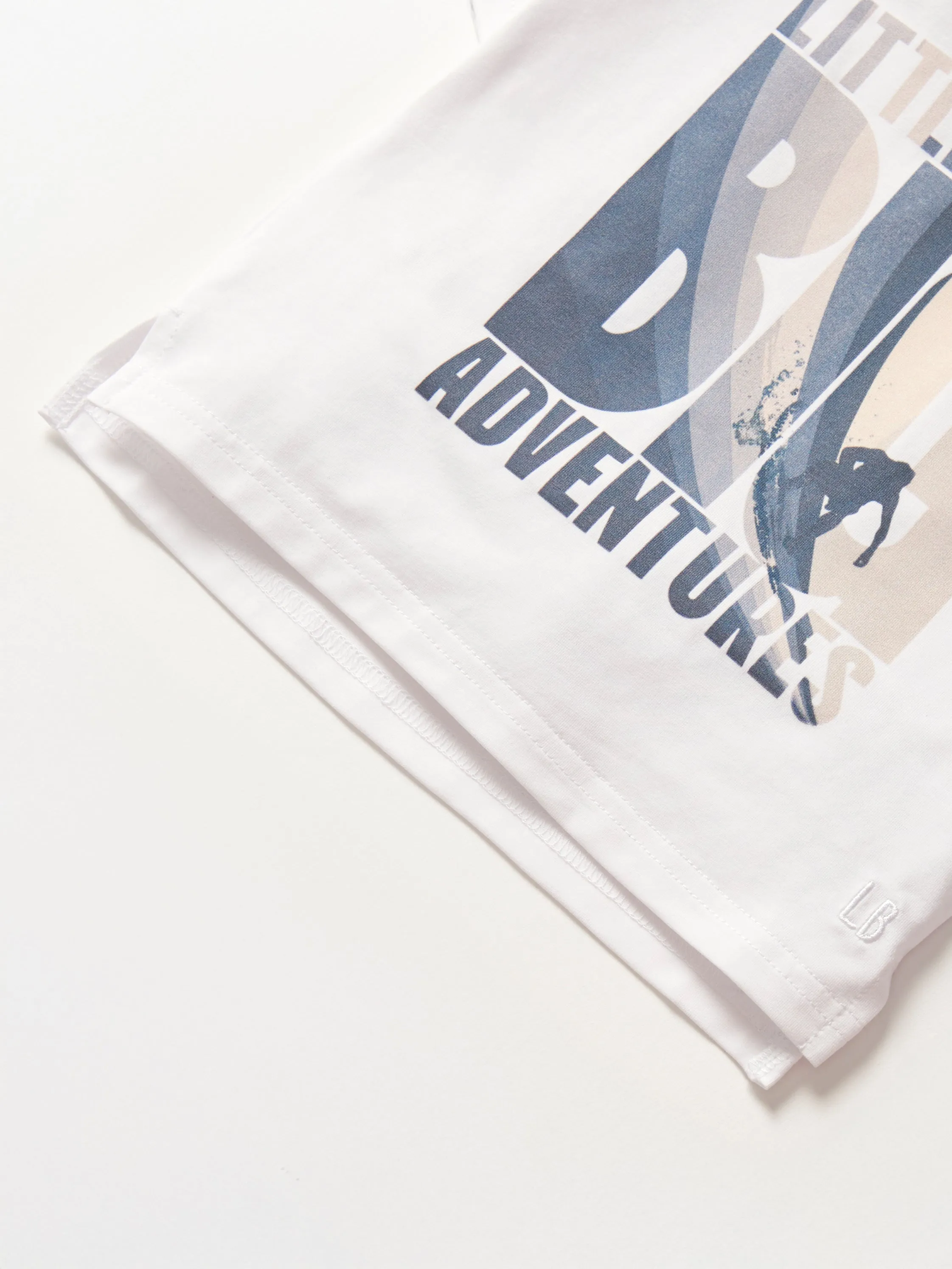 Little Steps, Big Adventures Waves Tee,Kids