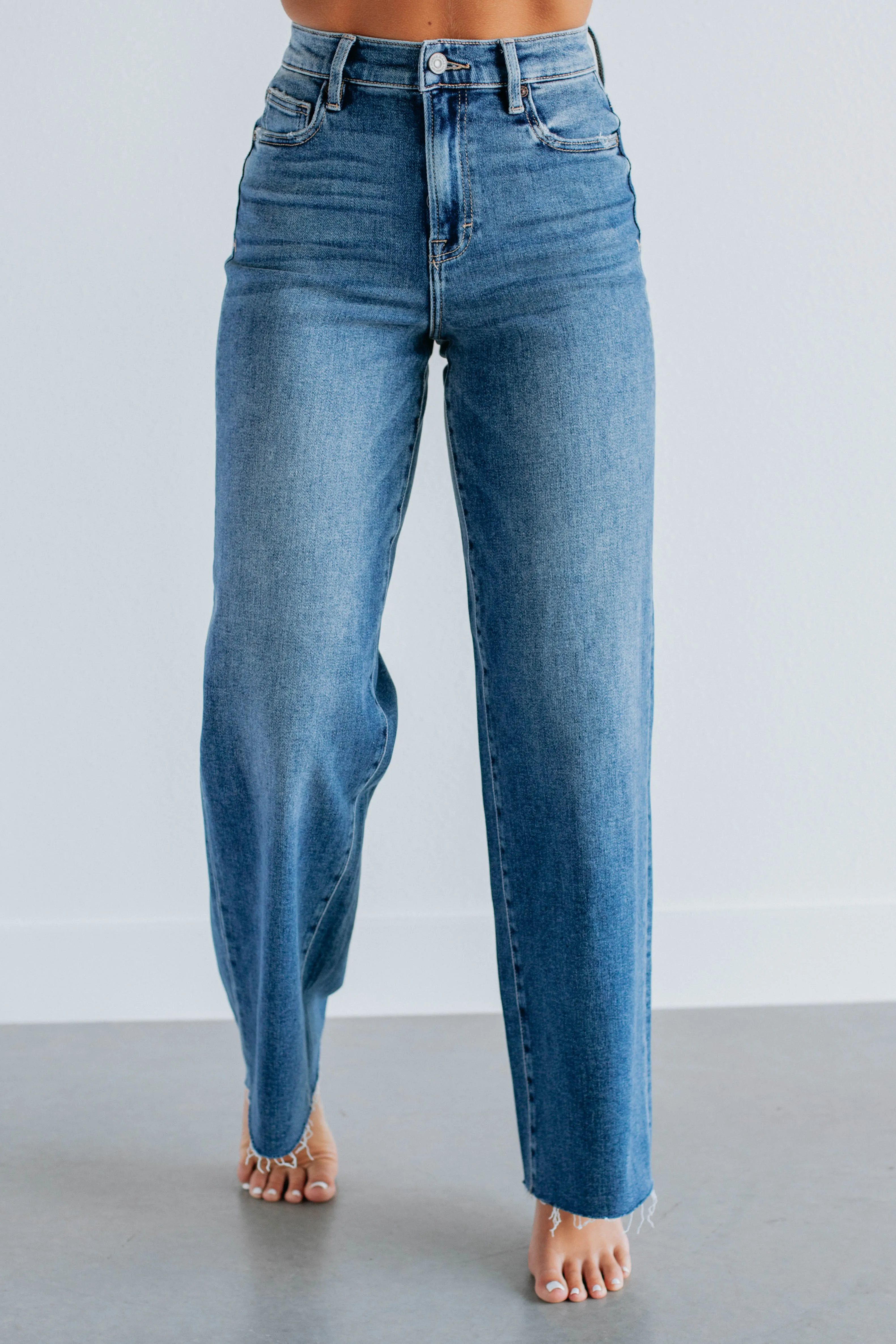 Logan Hidden Jeans - Medium Wash,Jeans Women