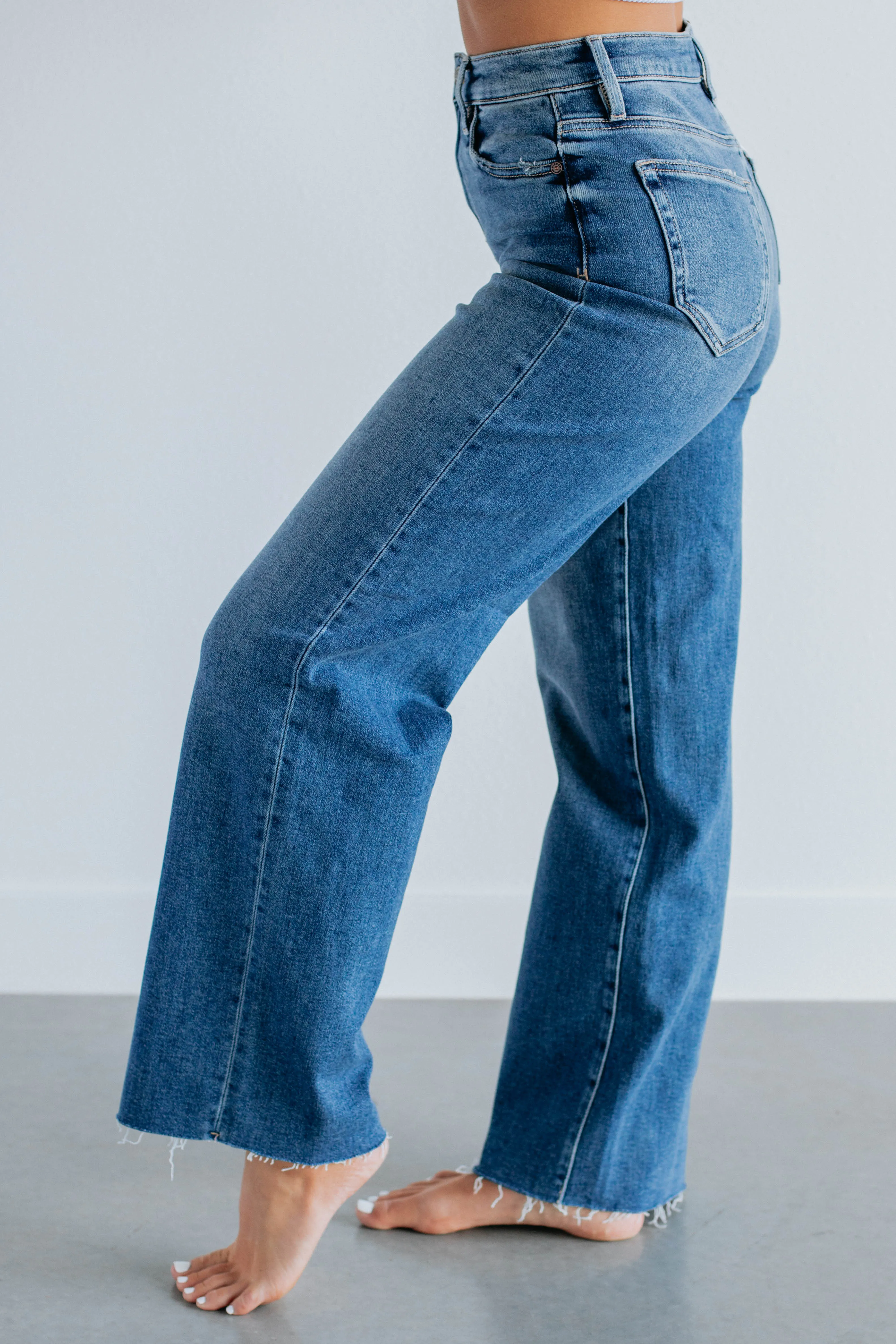 Logan Hidden Jeans - Medium Wash,Jeans Women