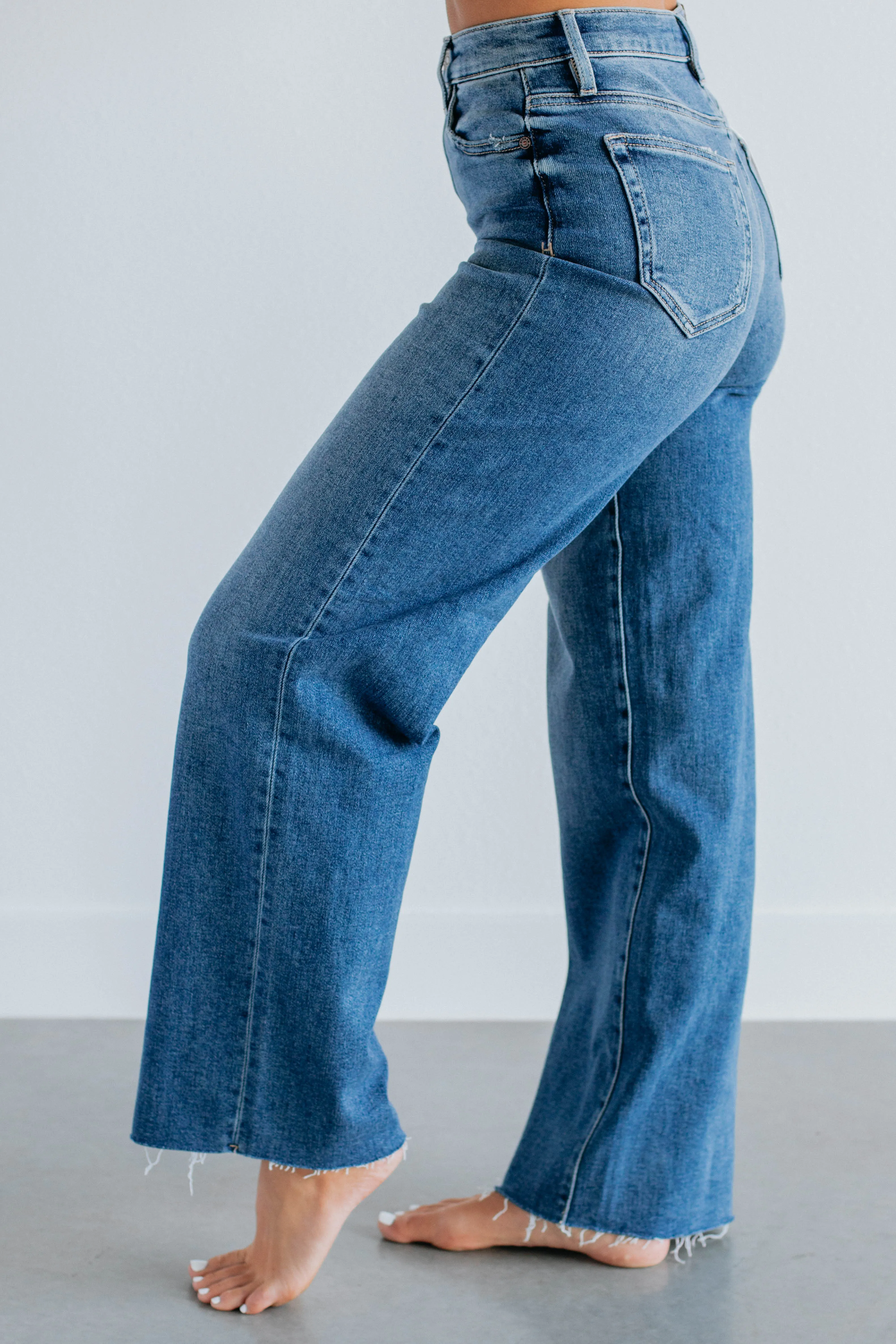 Logan Hidden Jeans - Medium Wash,Jeans Women