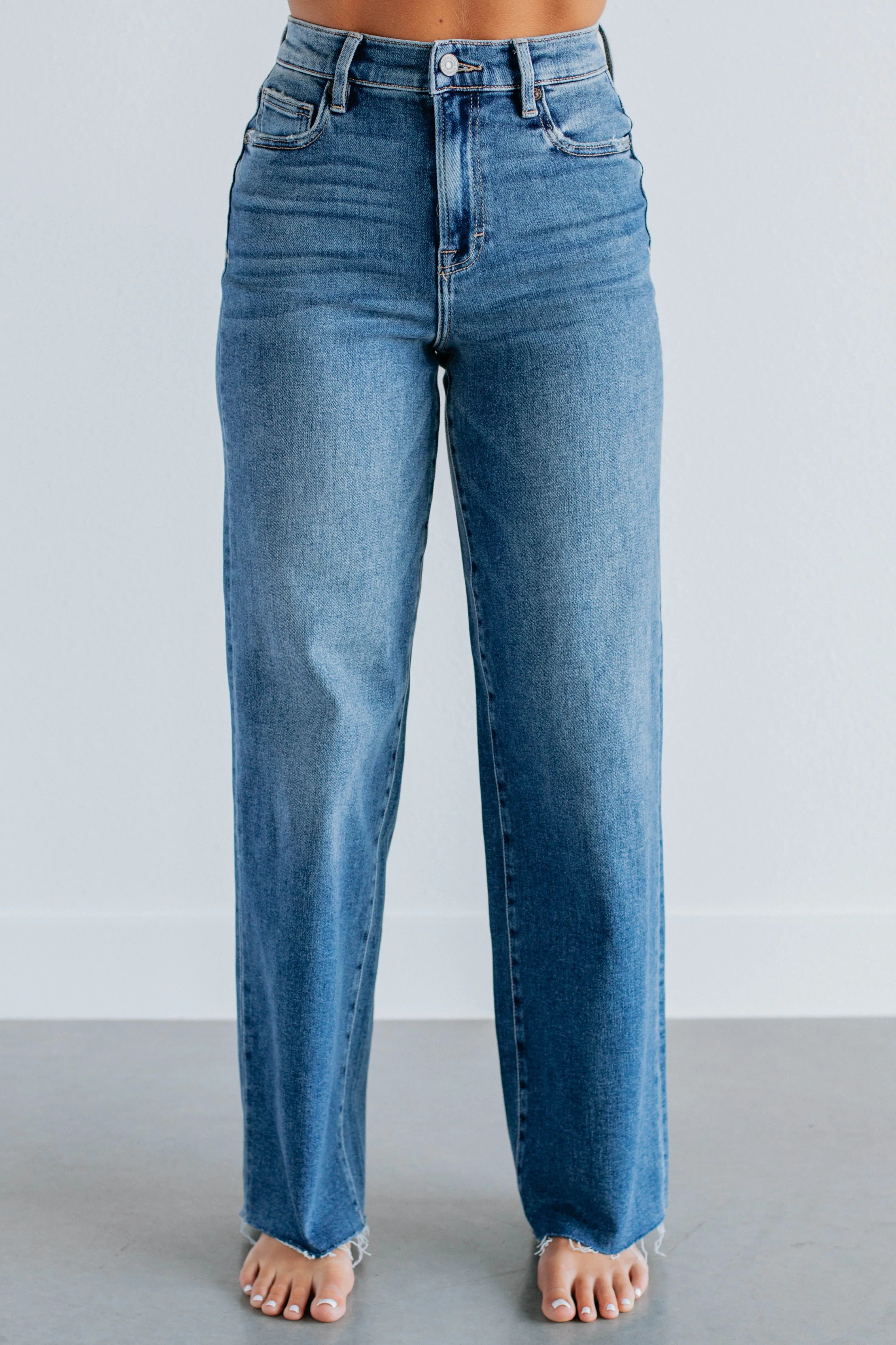 Logan Hidden Jeans - Medium Wash,Jeans Women