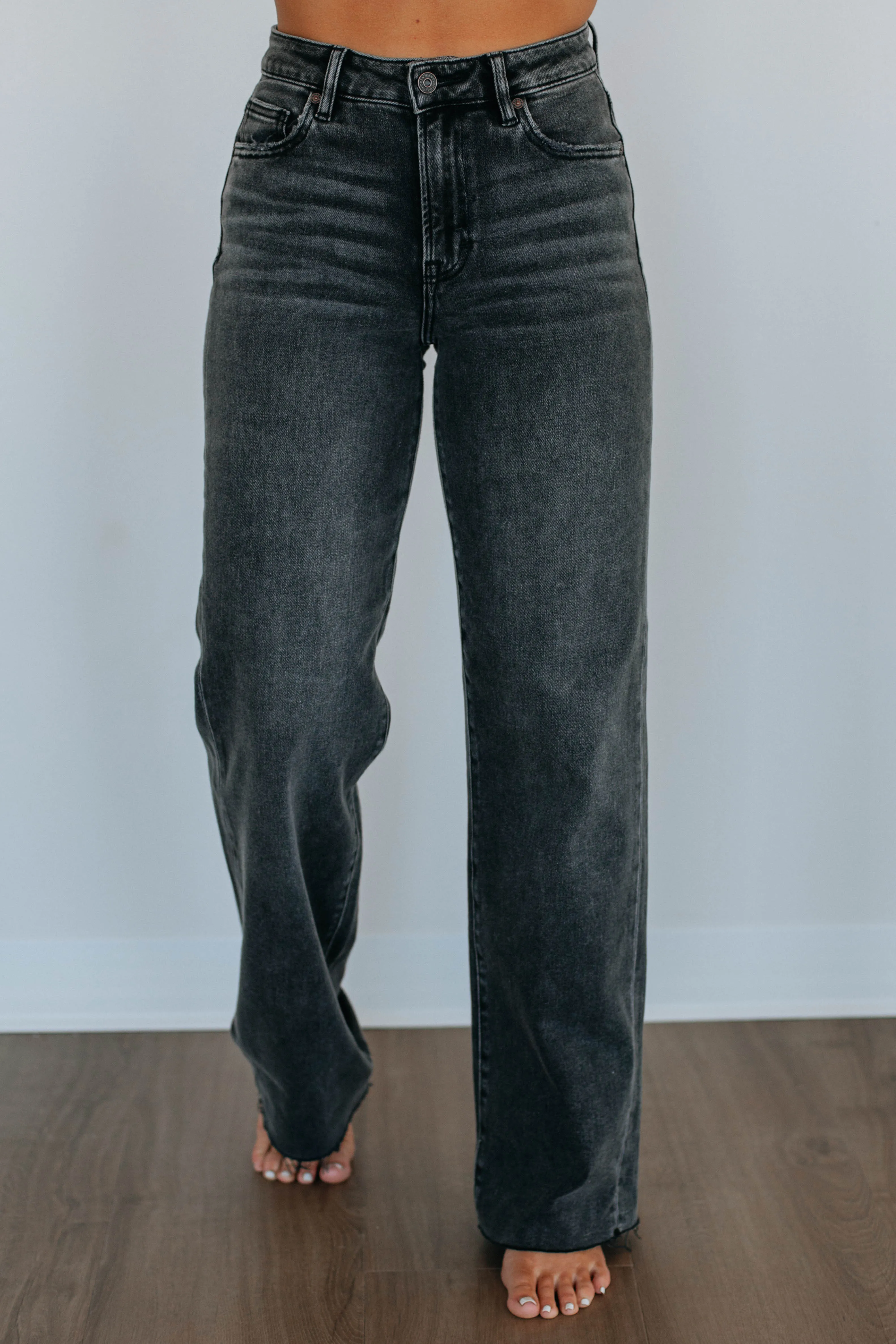 Logan Hidden Jeans - Vintage Black,Jeans Women