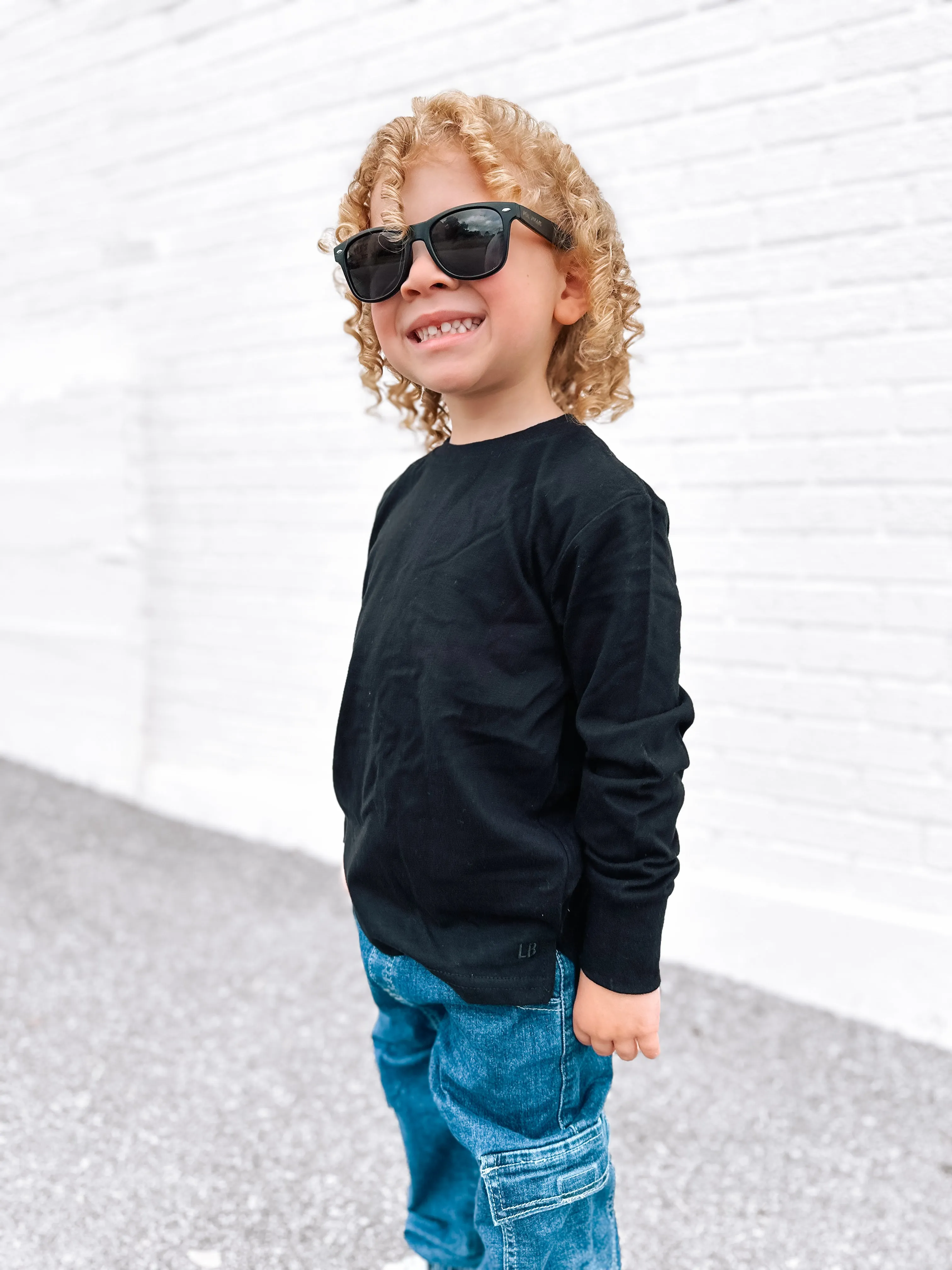 Long Sleeve Elevated Tee 3-Pack - Monochrome,Kids