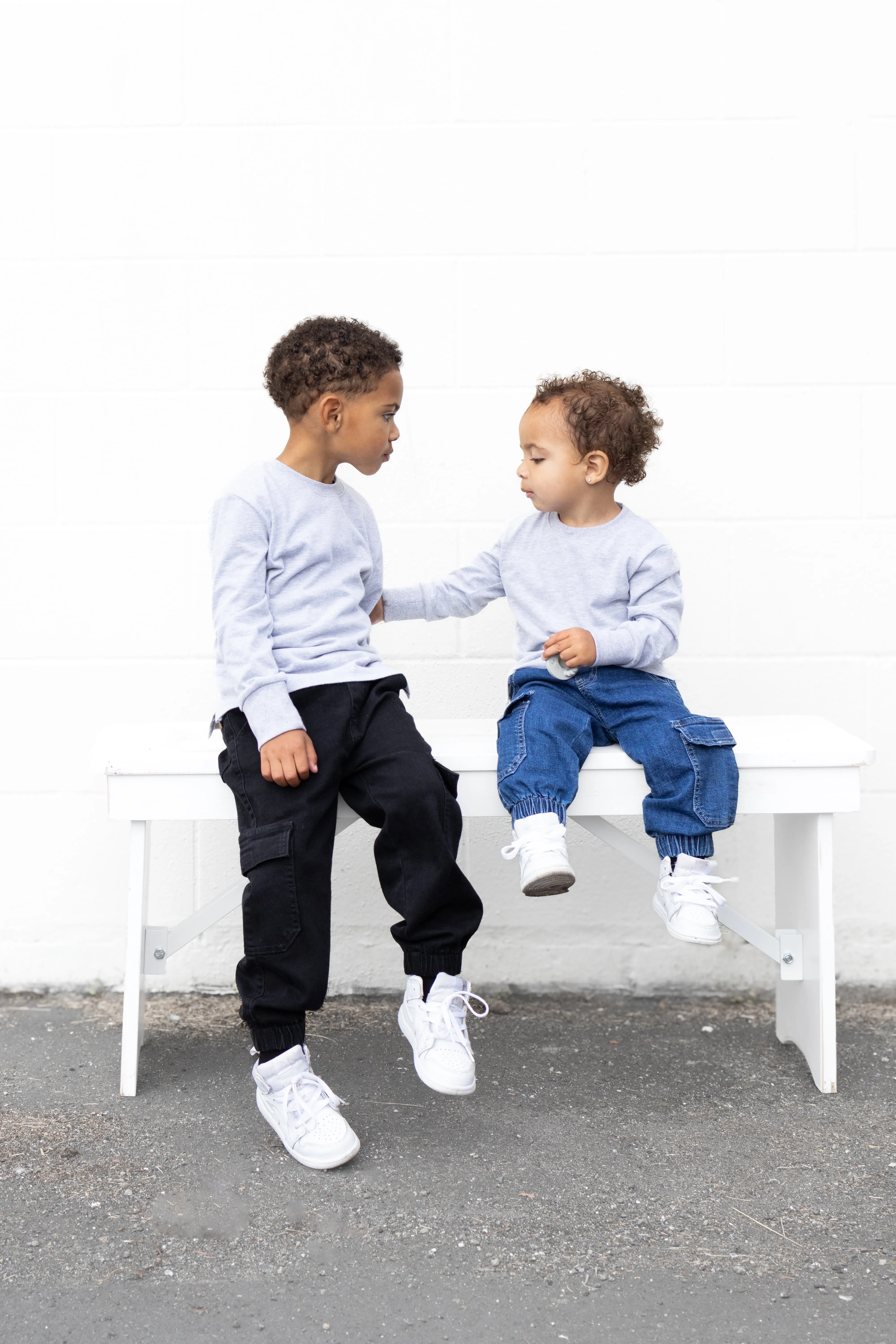 Long Sleeve Elevated Tee 3-Pack - Monochrome,Kids