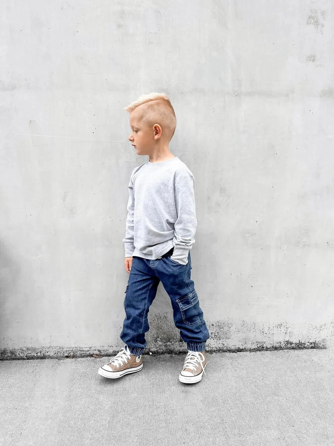 Long Sleeve Elevated Tee 3-Pack - Monochrome,Kids