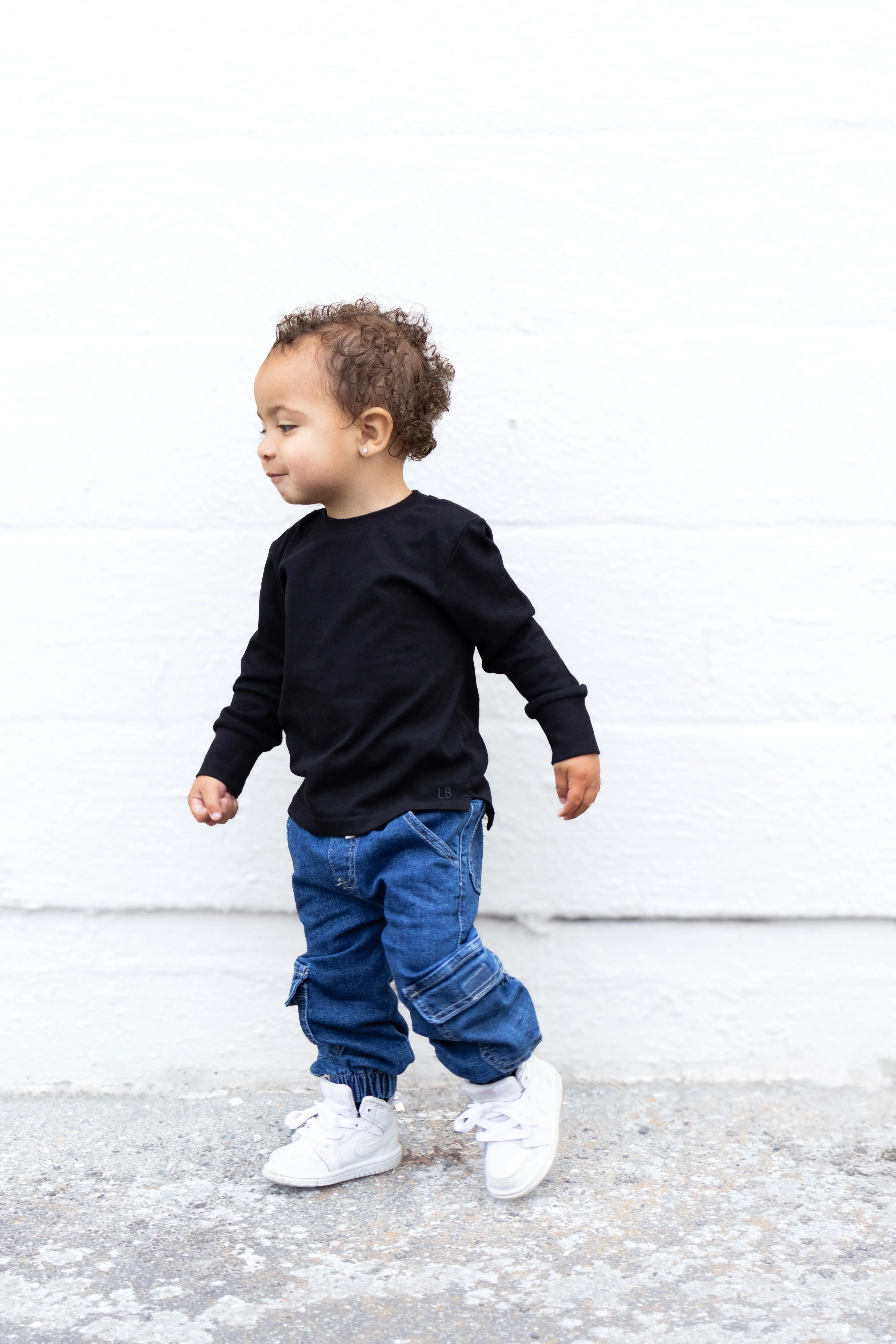 Long Sleeve Elevated Tee 3-Pack - Monochrome,Kids
